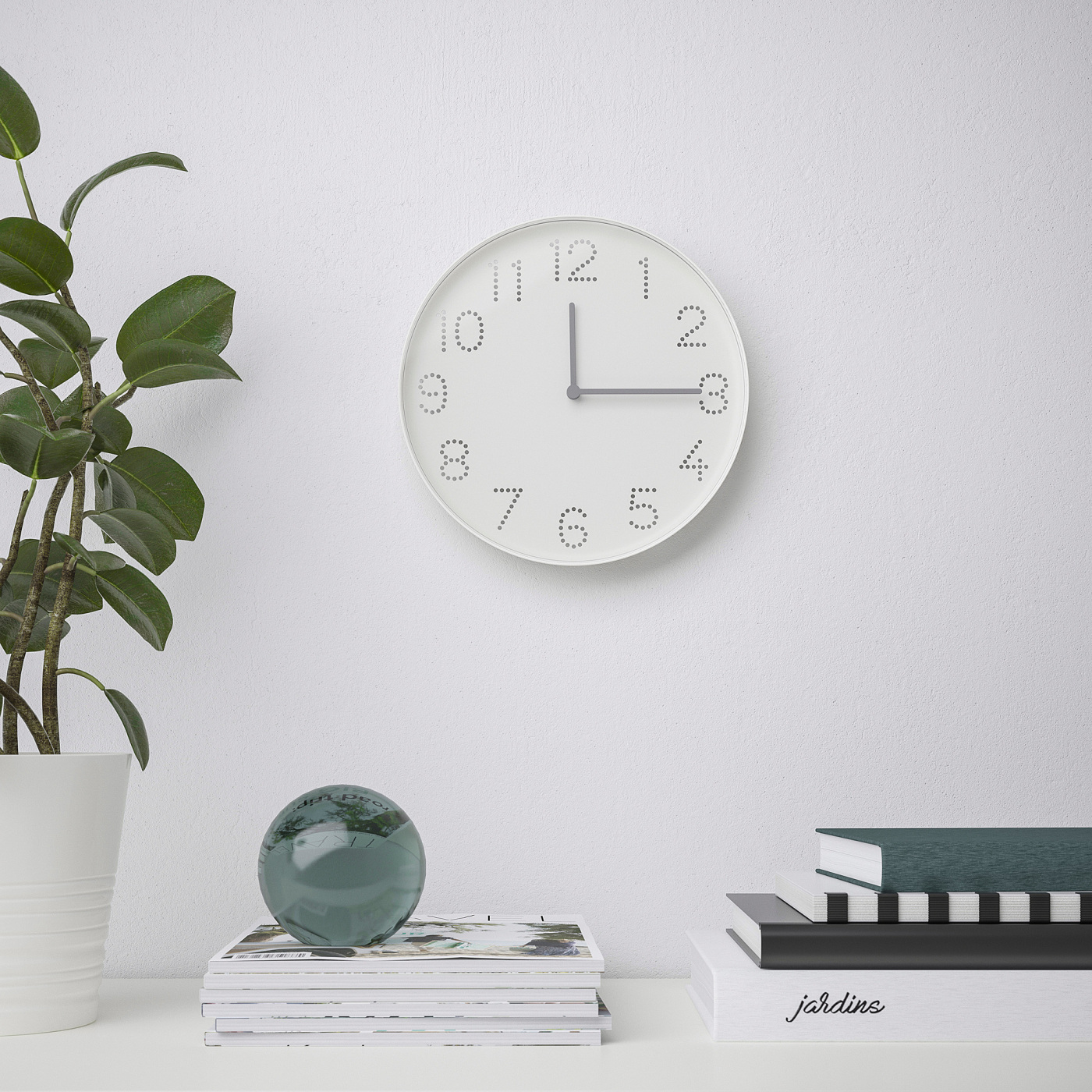 TROMMA wall clock white - IKEA