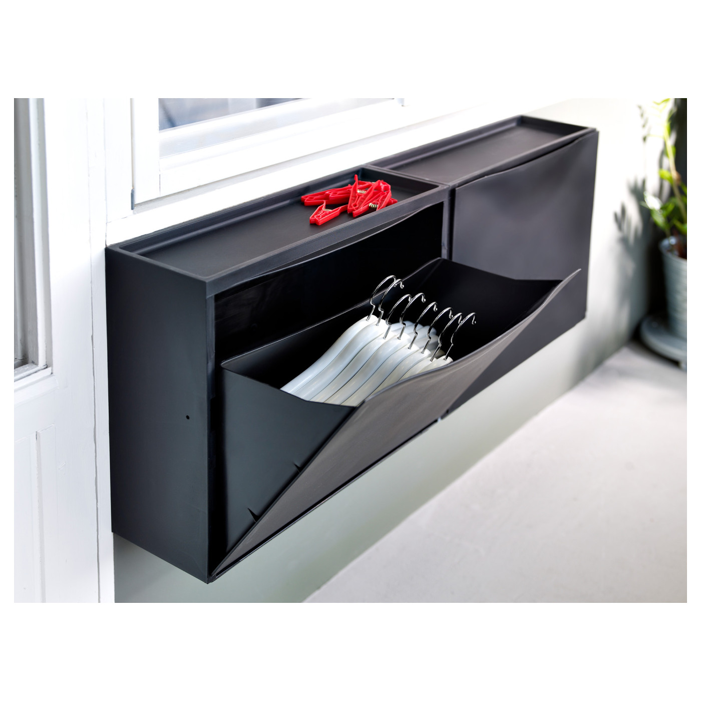IKEA　TRONES TRONES shoe cabinet/storage black - IKEA
