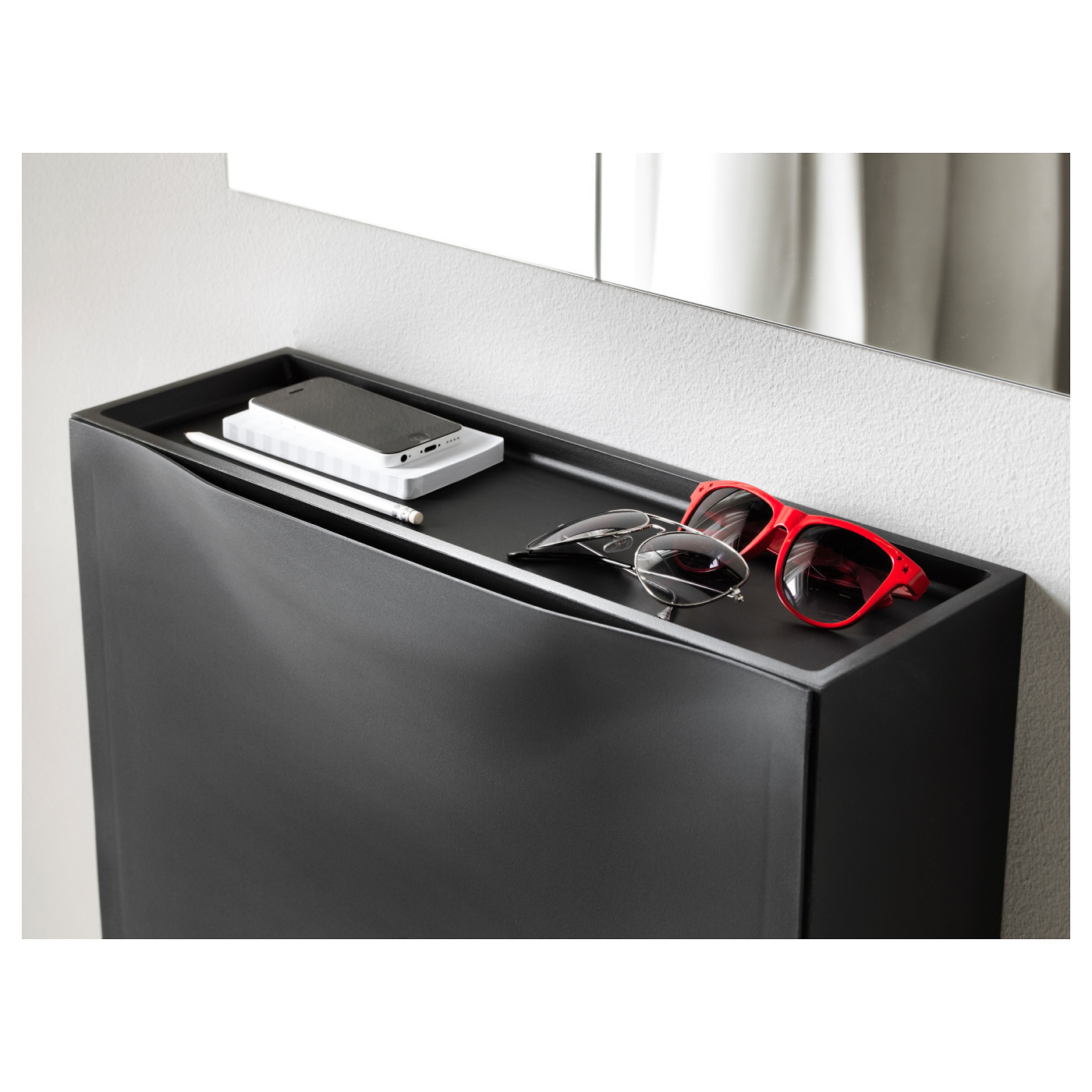TRONES shoe cabinet/storage black - IKEA