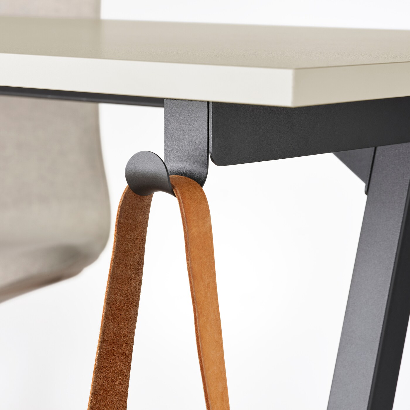 TROTTEN tabletop, beige, 63x311/2
