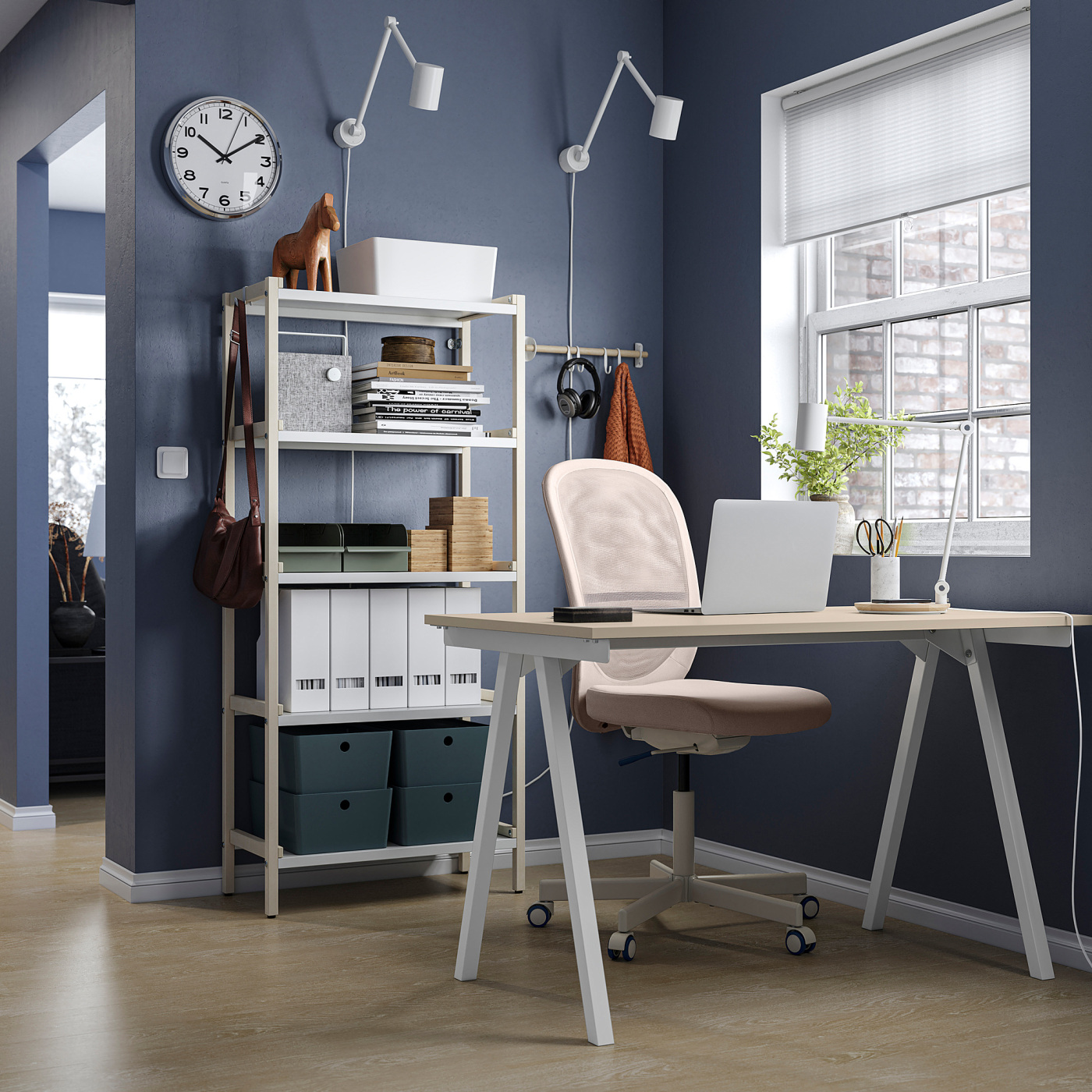 TROTTEN desk beige/white - IKEA