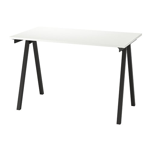 BEKANT desk with screen white/grey - IKEA