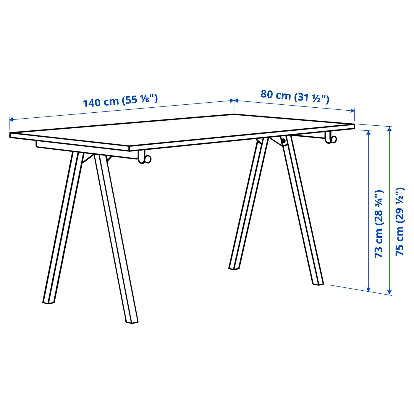 TROTTEN desk white - IKEA TROTTEN desk white - IKEA