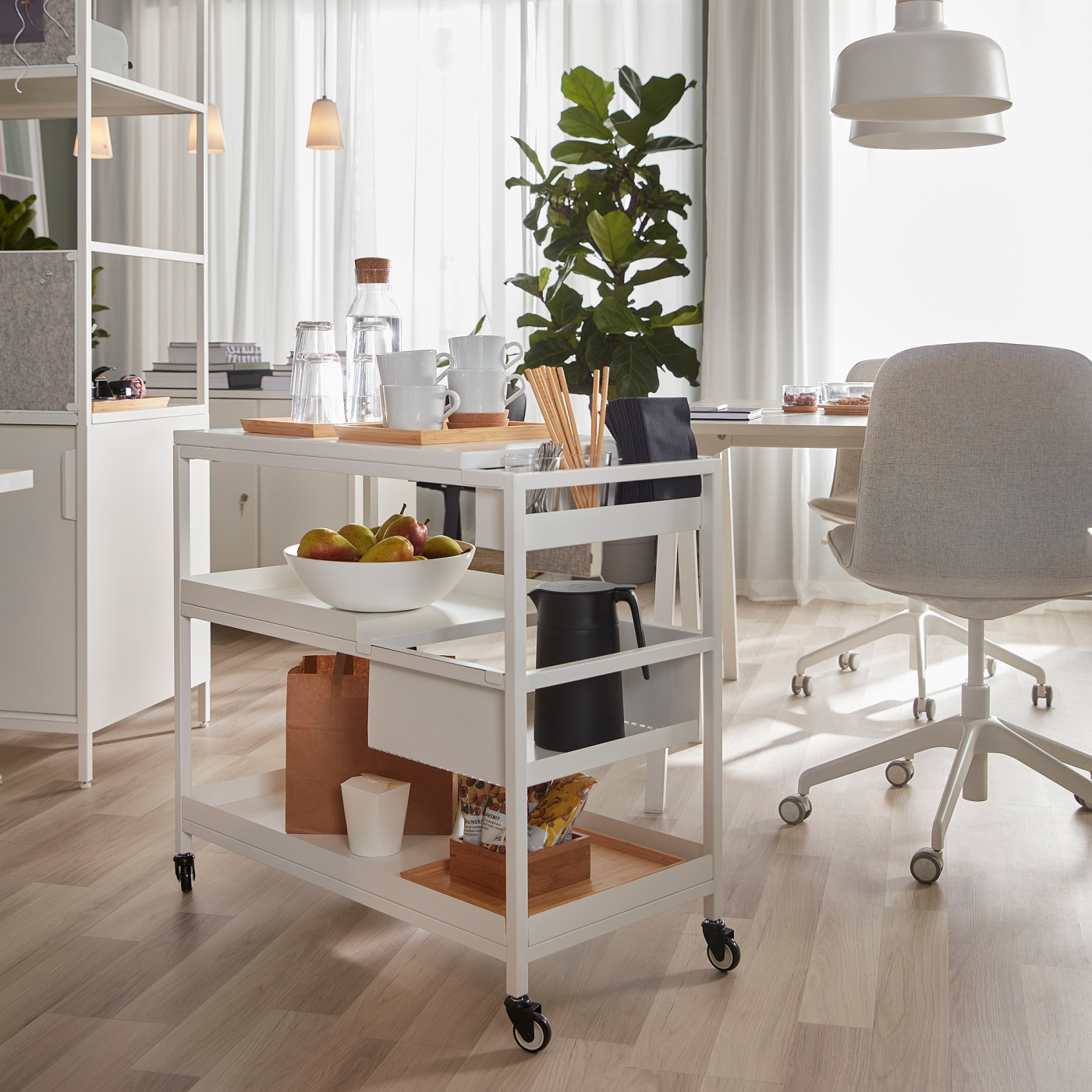 TROTTEN trolley white - IKEA