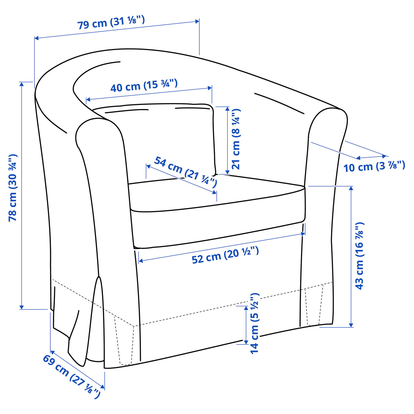 IKEA TULLSTA トュルスタ　ローファレット ベージュ　2個セット販売！ TULLSTA armchair Lofallet beige - IKEA