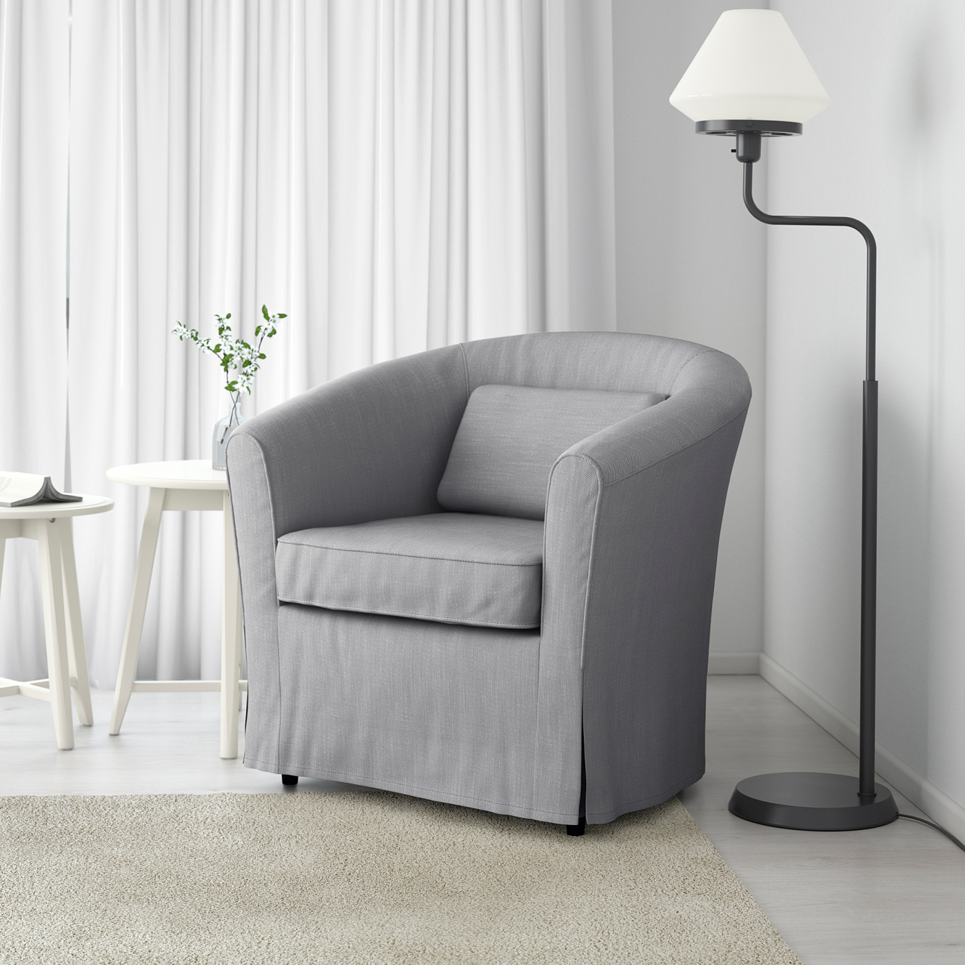 TULLSTA armchair Nordvalla medium grey - IKEA