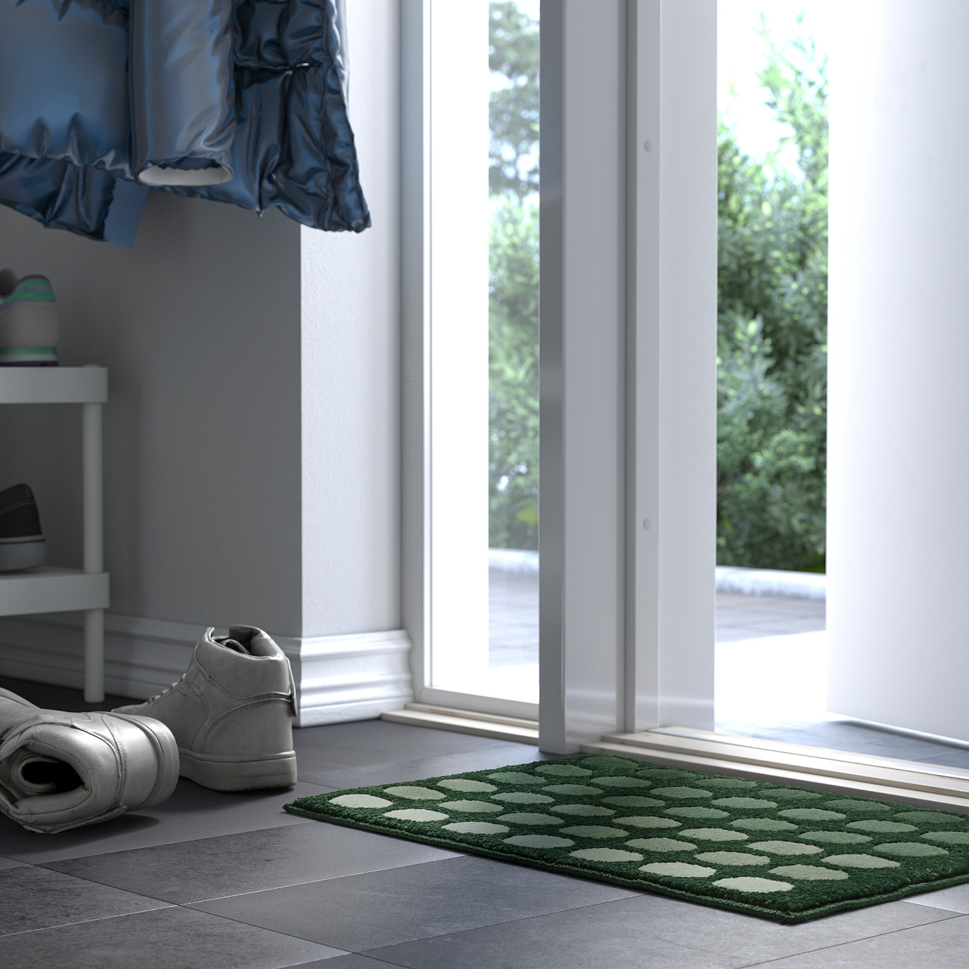 TUNNELBANA door mat dark green - IKEA