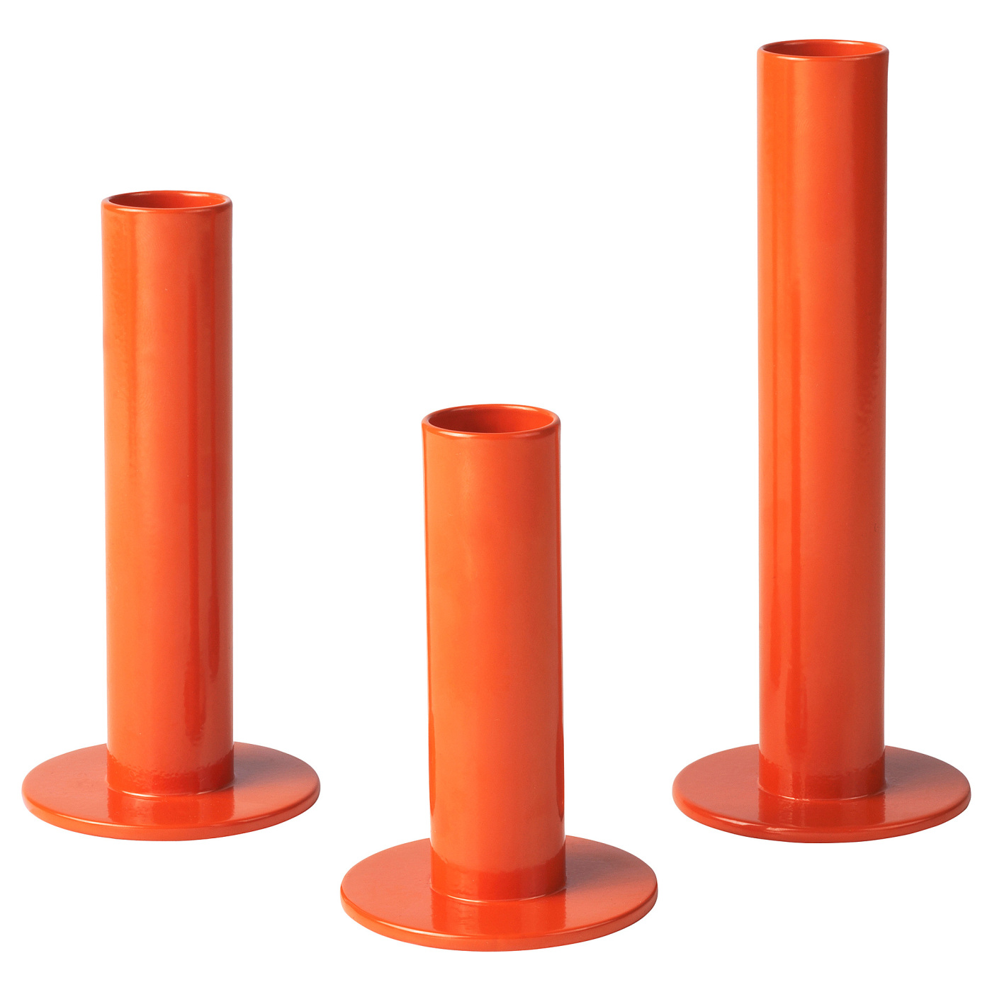 アンダラカービングエンジェル TUVKORNELL candle holder, set of 3 orange - IKEA