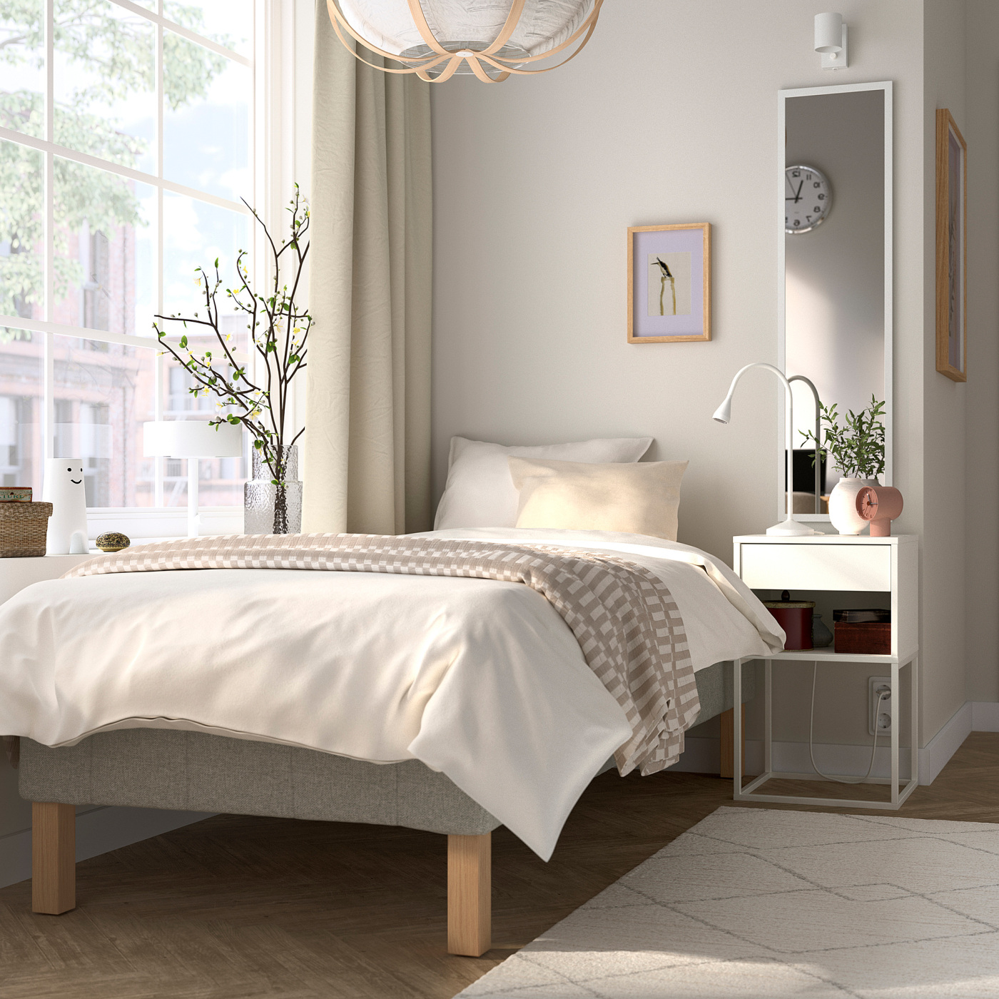 TVERSTED rug, low pile beige - IKEA