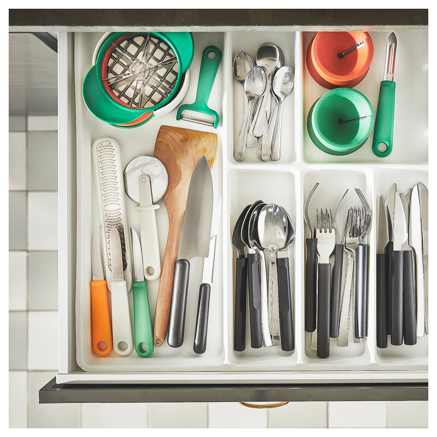 UPPFYLLD fruit cutter, set of 4 mixed colours - IKEA