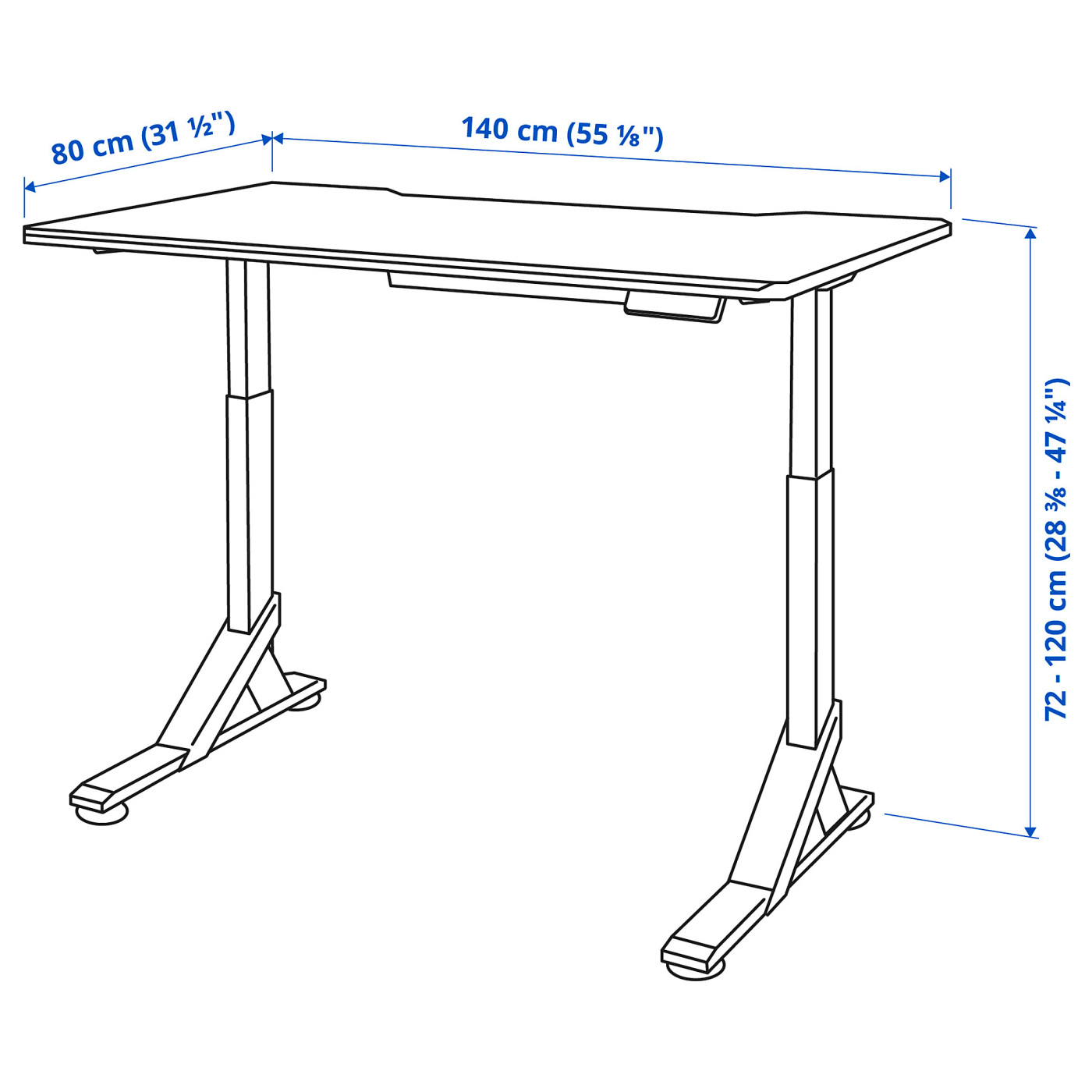 UPPSPEL gaming desk black - IKEA