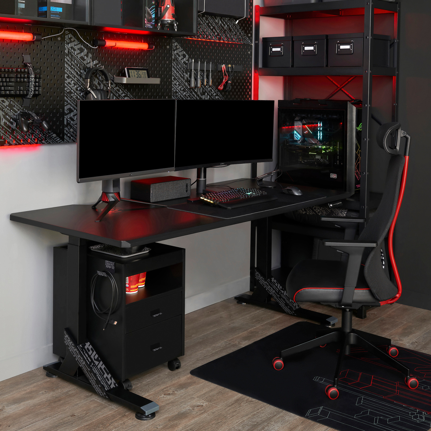 IKEA UPPSPEL パソコンデスク 140cm x 80cm IKEA UPPSPEL パソコンデスク 140cm x 80cm UPPSPEL gaming desk black