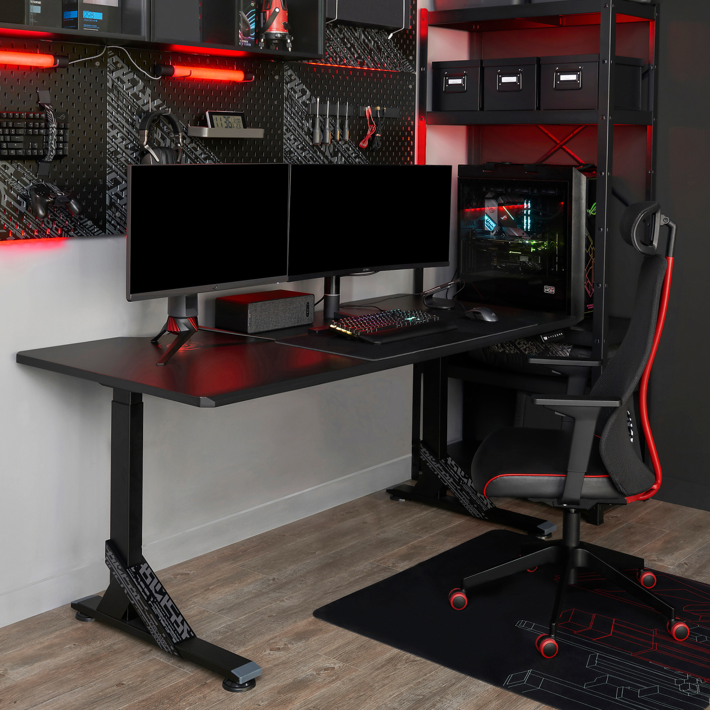 UPPSPEL / MATCHSPEL gaming desk and chair black - IKEA