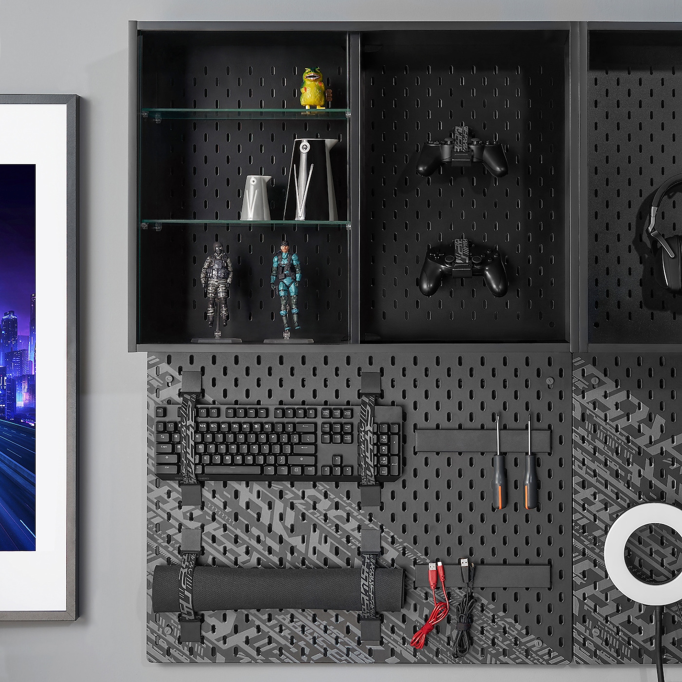 家庭用ゲームソフト IKEA - 8.4 UPPSPEL pegboard black - IKEA