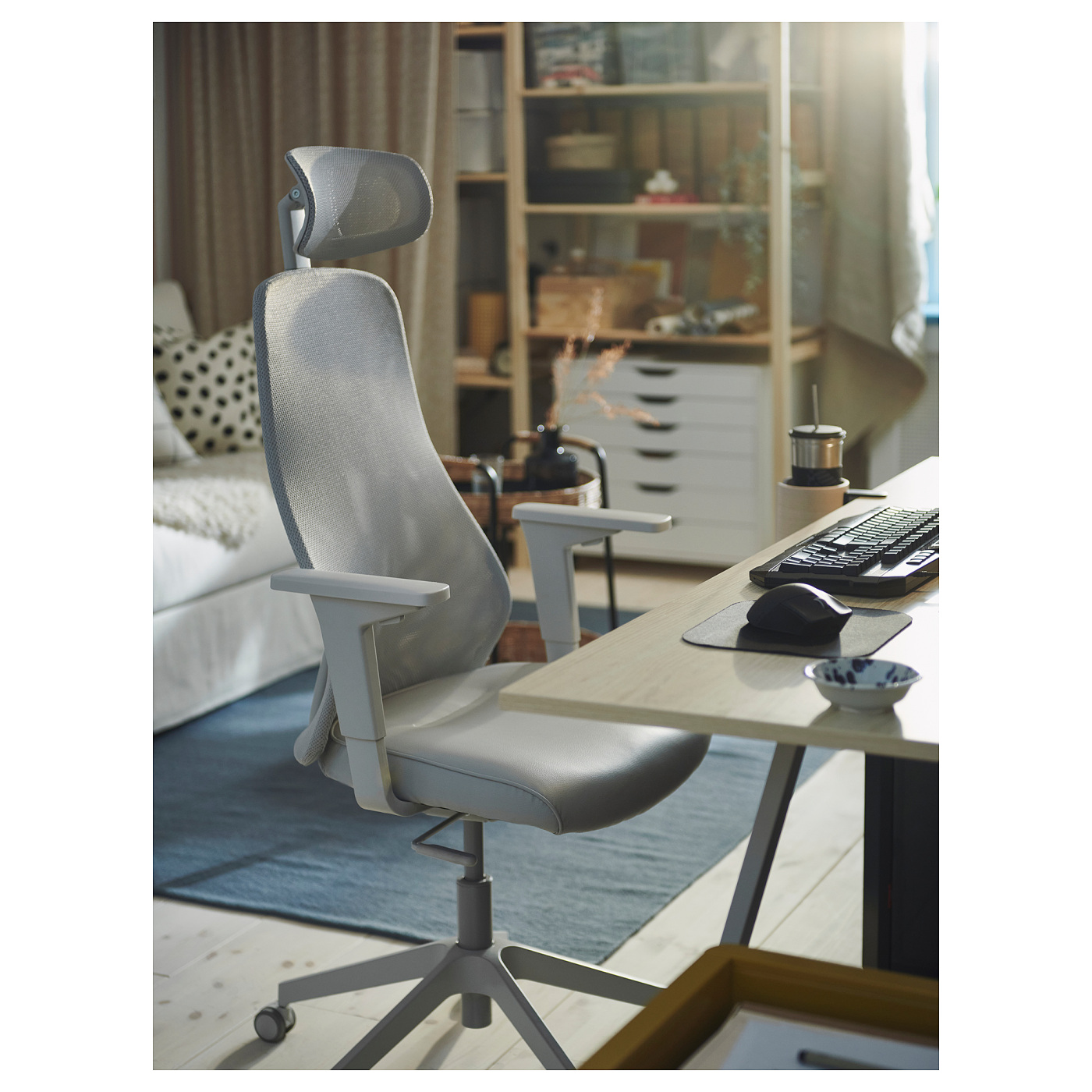 UTESPELARE gaming desk ash effect/grey - IKEA