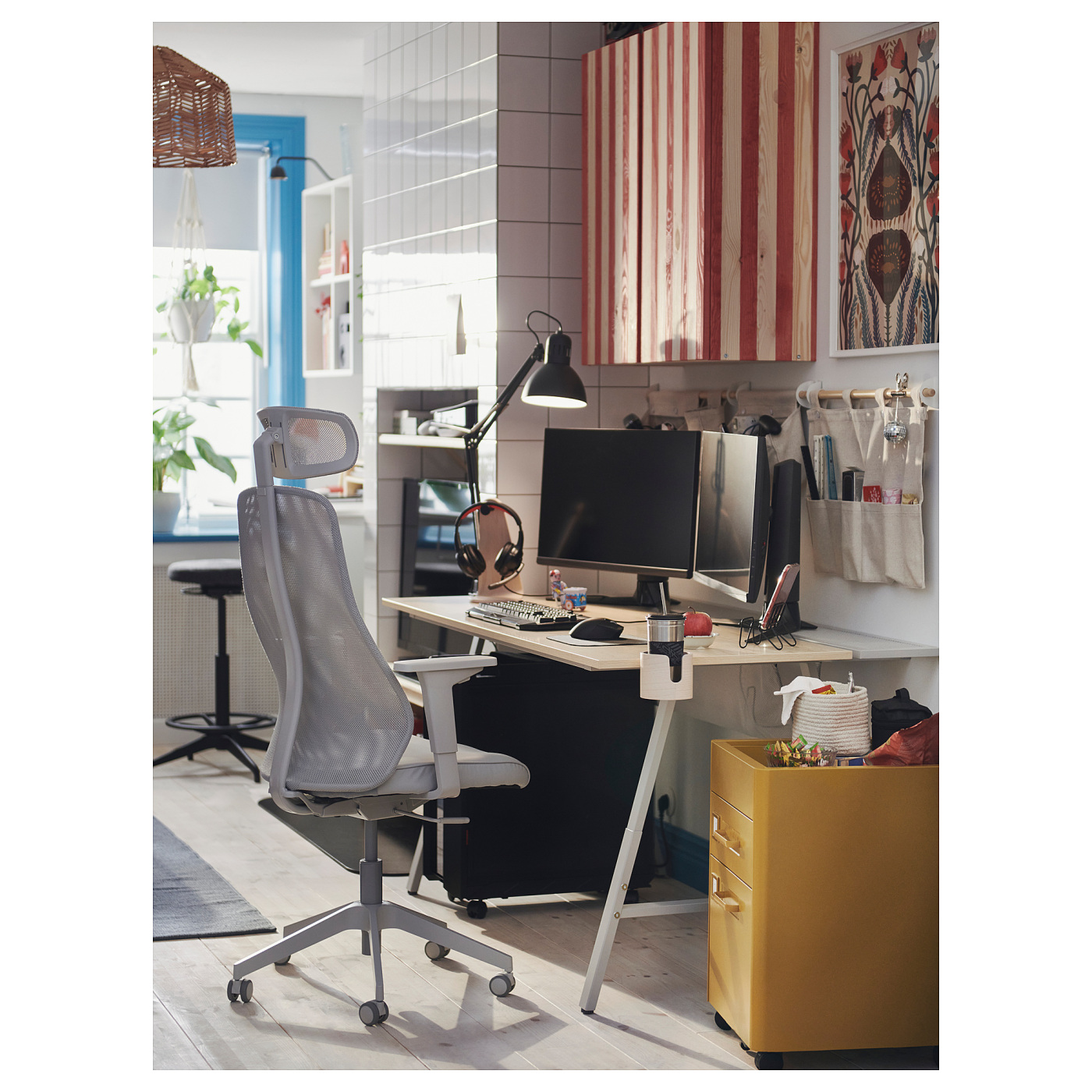 UTESPELARE gaming desk ash effect/grey - IKEA