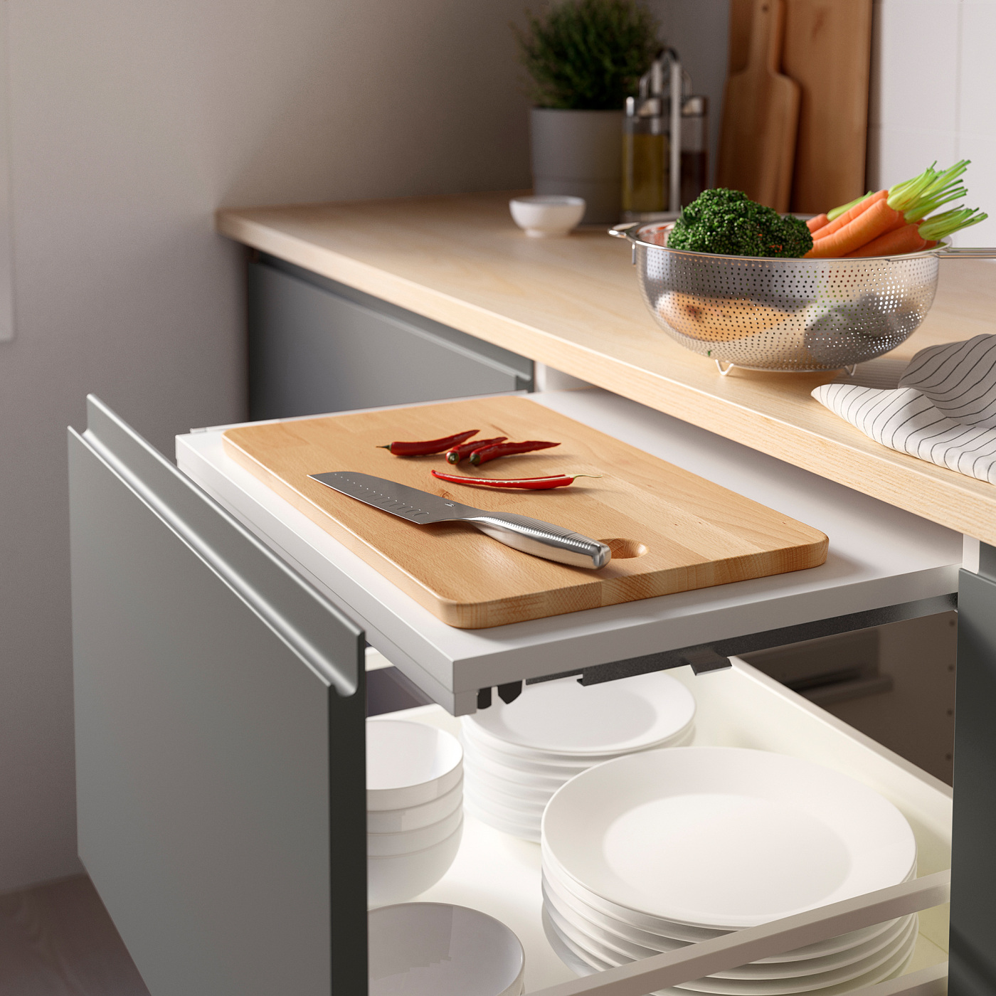 UTRUSTA pull-out work surface - IKEA