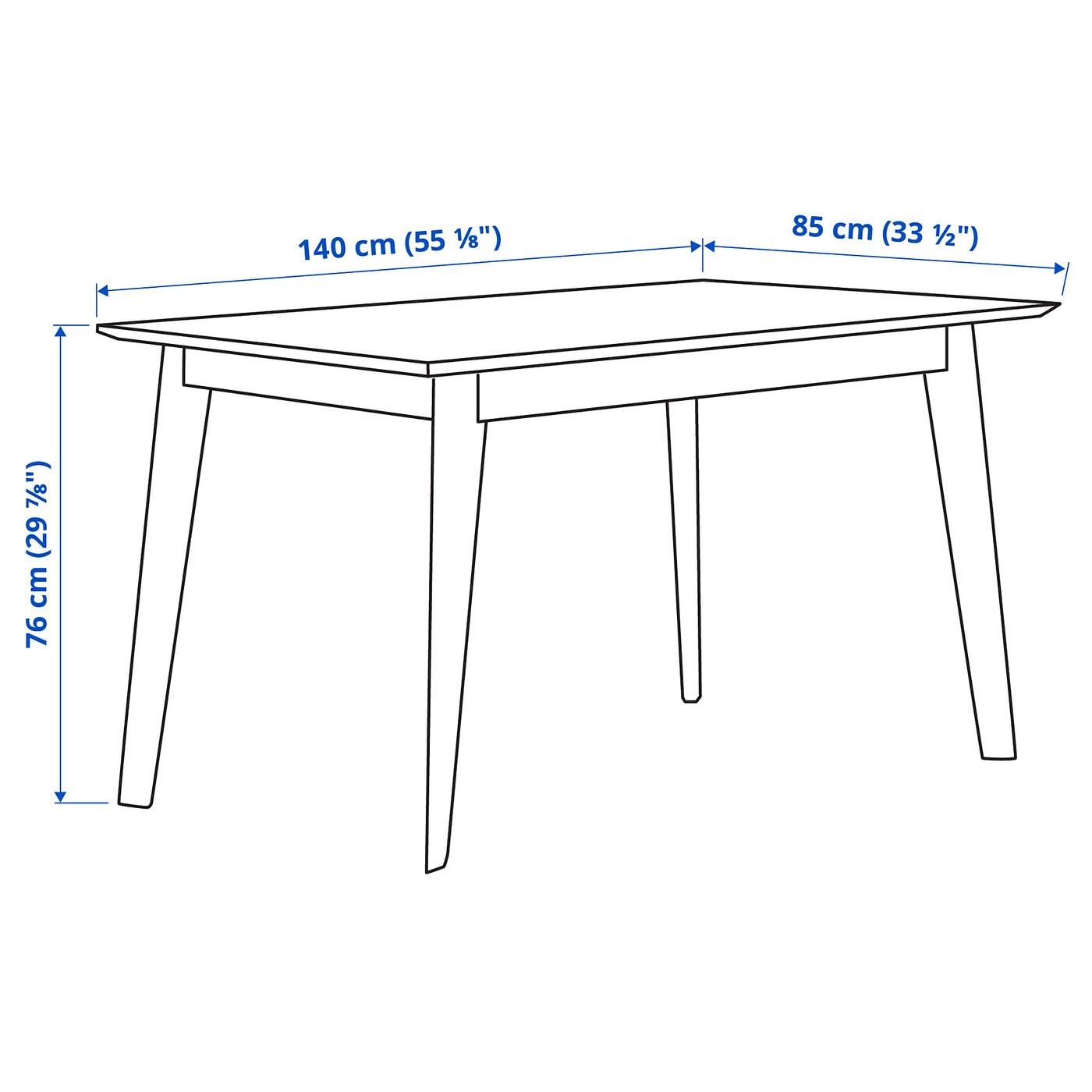 VÄBY table walnut veneer - IKEA