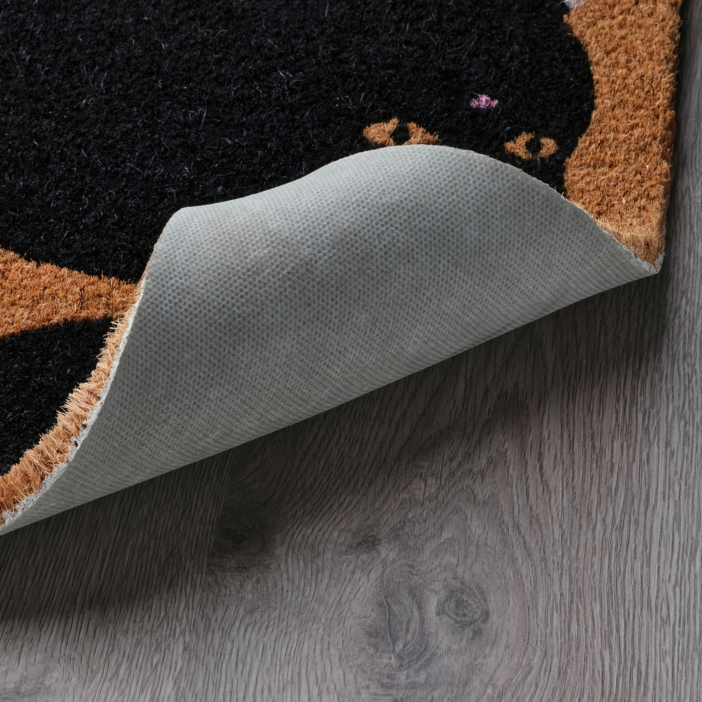 VÄGTYP door mat cat black/natural - IKEA