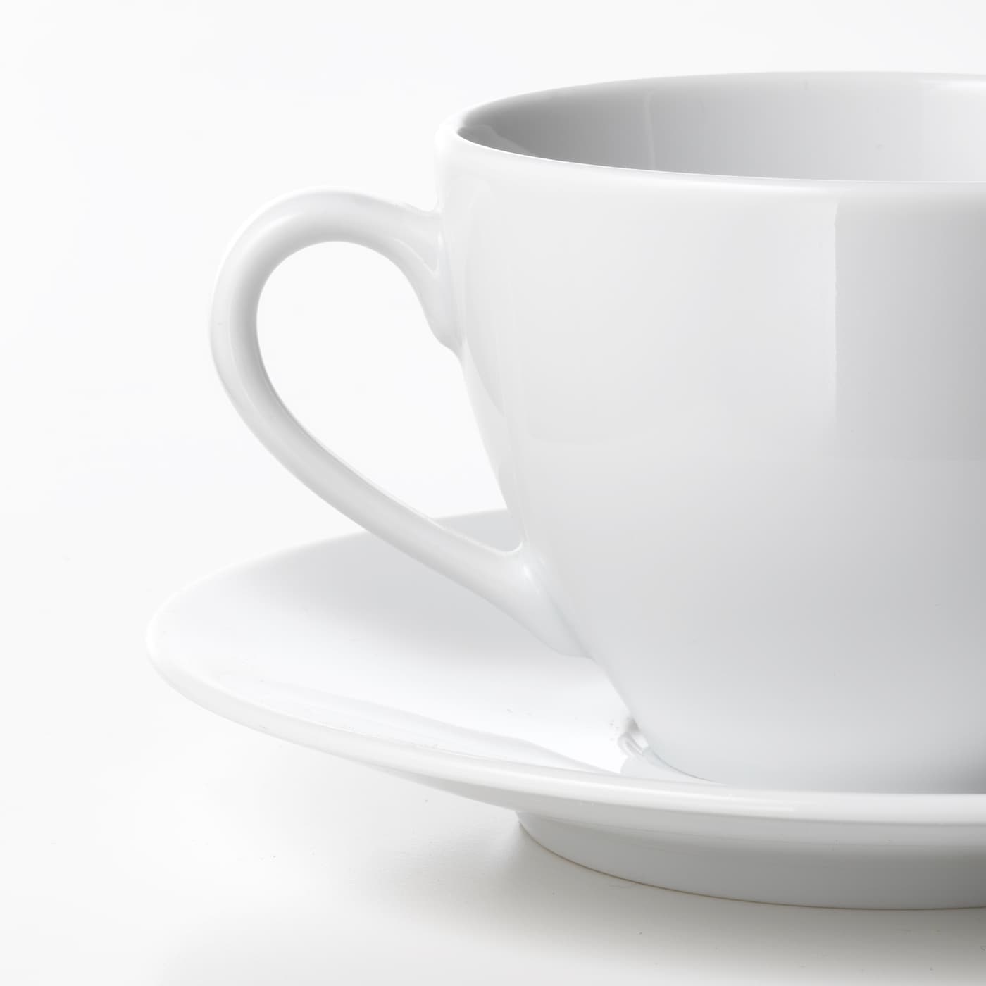 VÄRDERA coffee cup and saucer white - IKEA