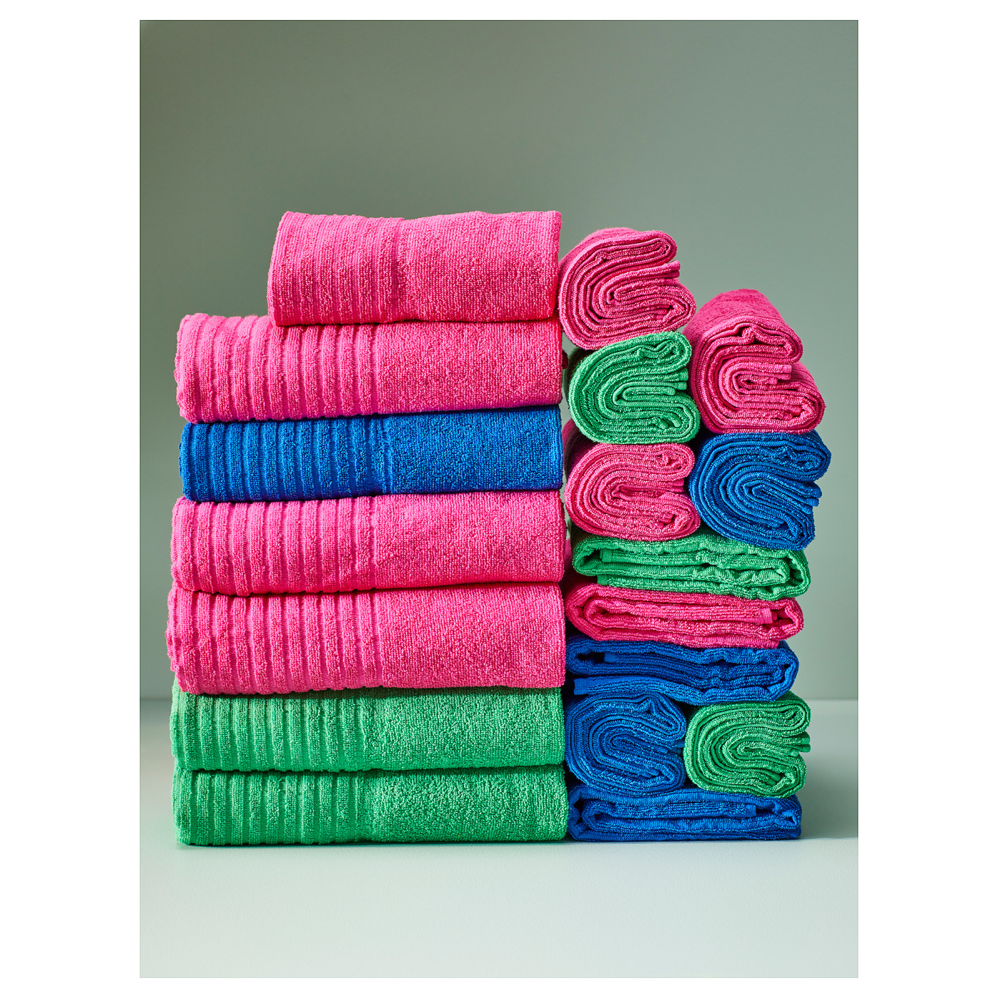 VÅGSJÖN washcloth bright green - IKEA
