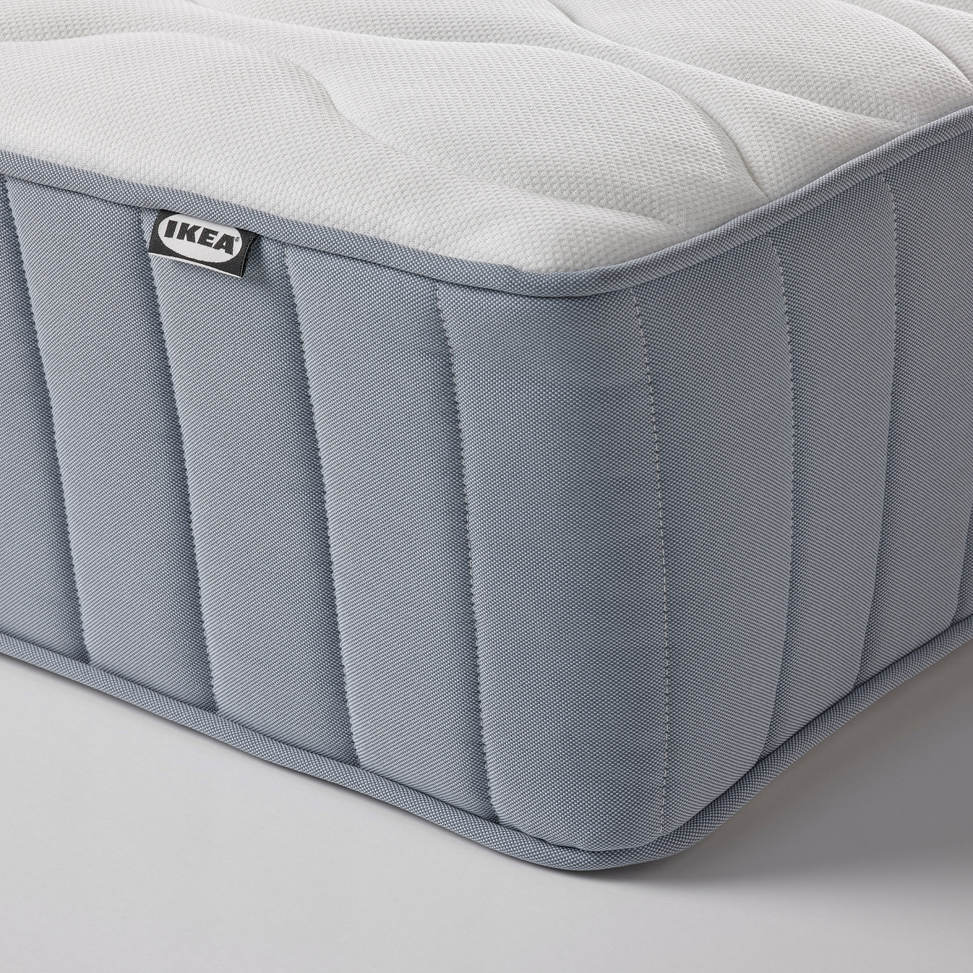 VÅGSTRANDA pocket sprung mattress super firm/light blue - IKEA