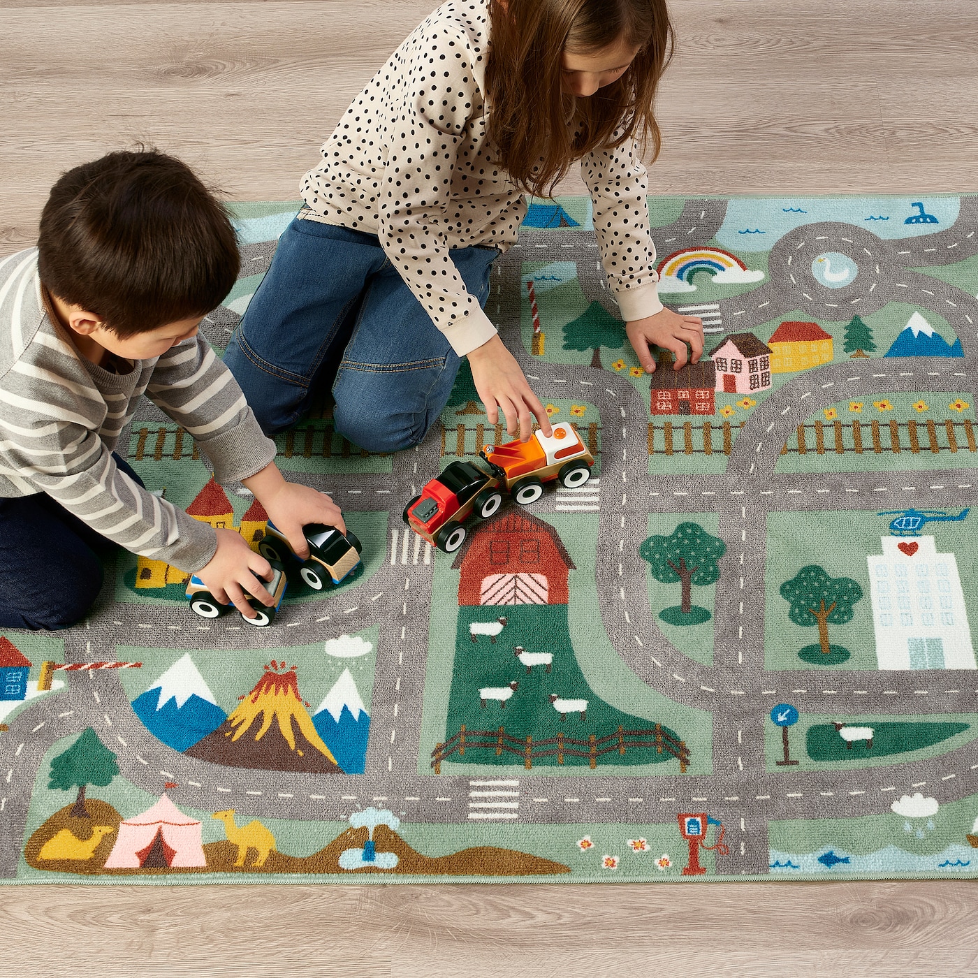 VALLABY rug green - IKEA