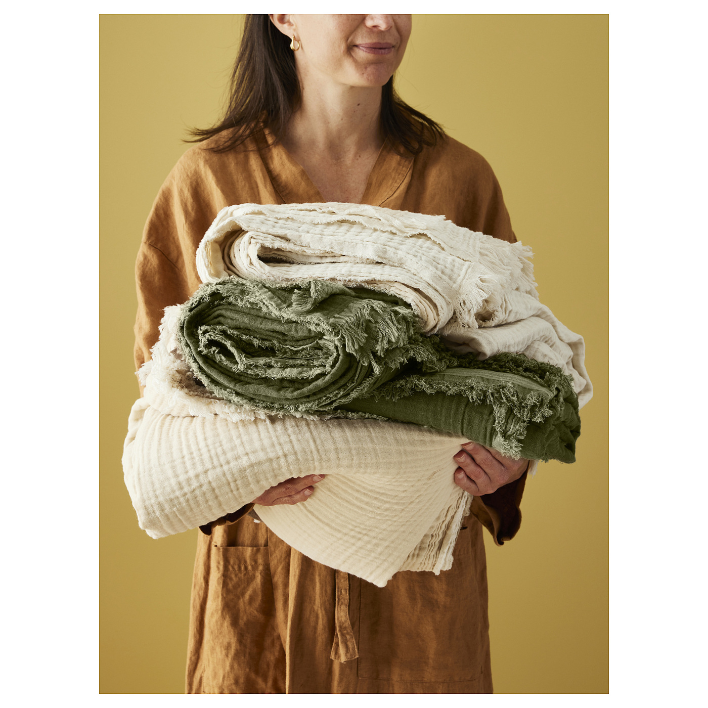 VALLKRASSING throw grey-green - IKEA