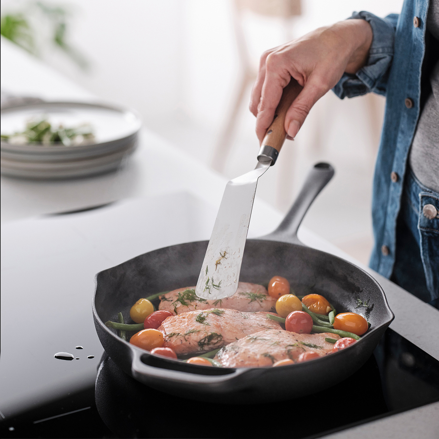 VARDAGEN turner stainless steel/beech - IKEA