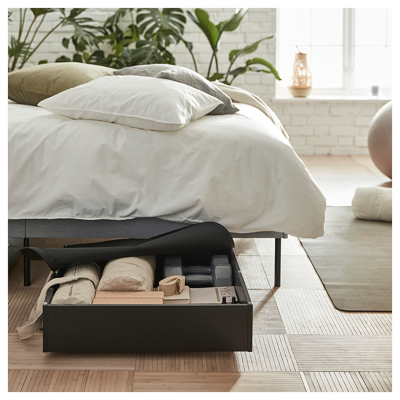 VARDÖ bed storage box black - IKEA