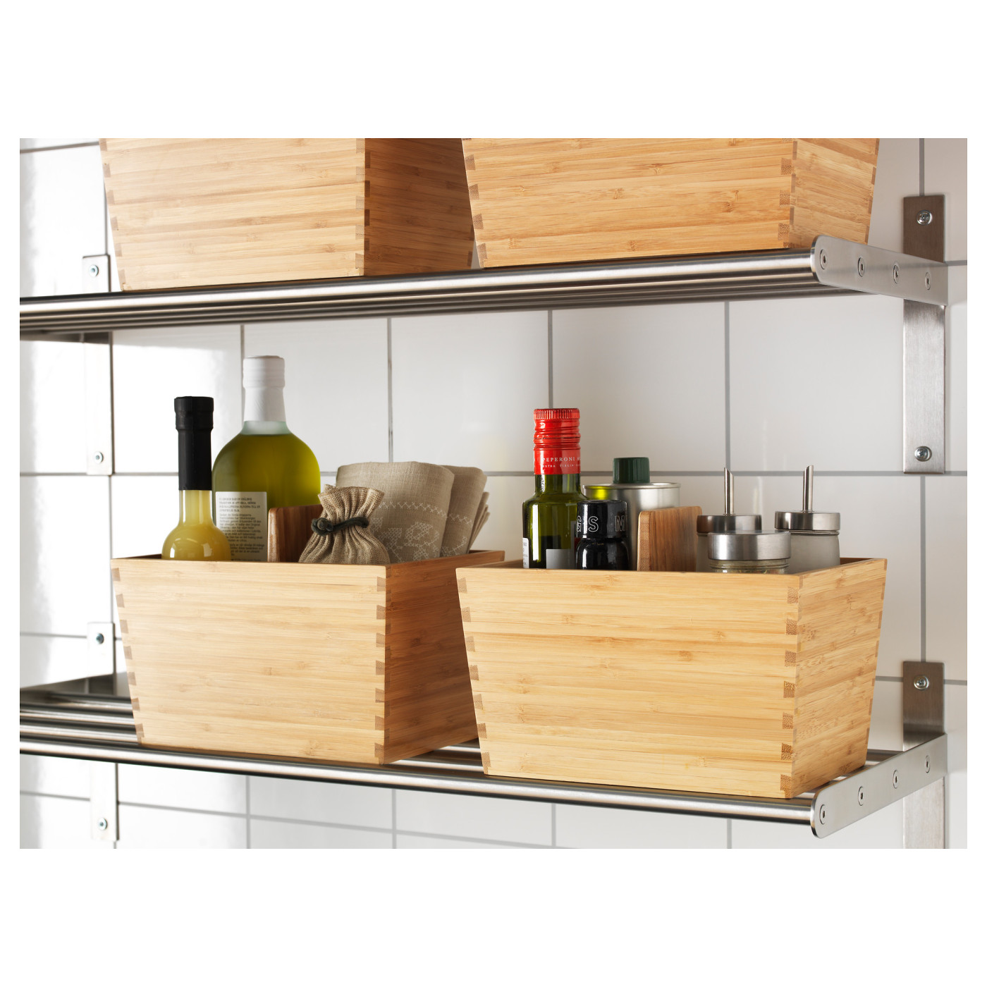 VARIERA box with handle bamboo - IKEA