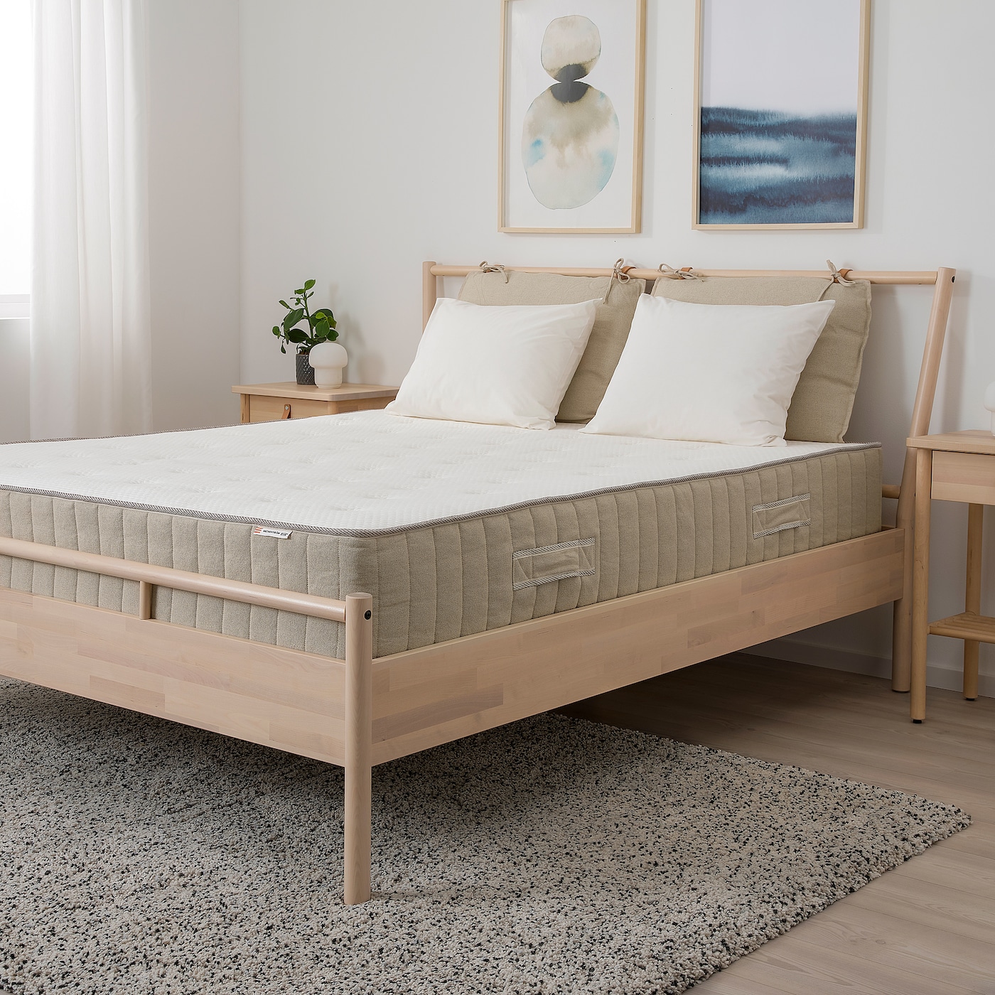 VATNESTROM pocket sprung mattress firm natural IKEA