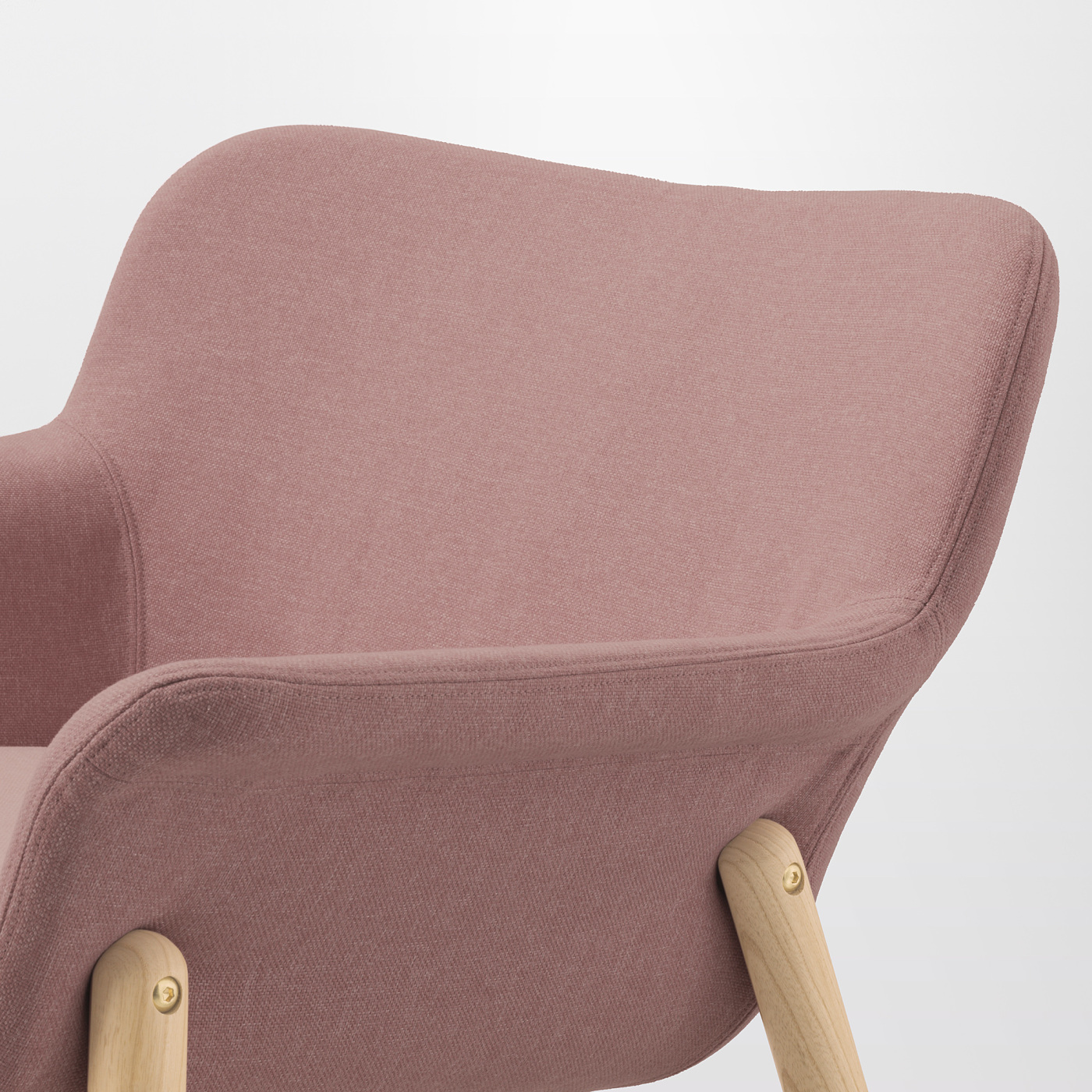 VEDBO armchair Gunnared light brown-pink - IKEA
