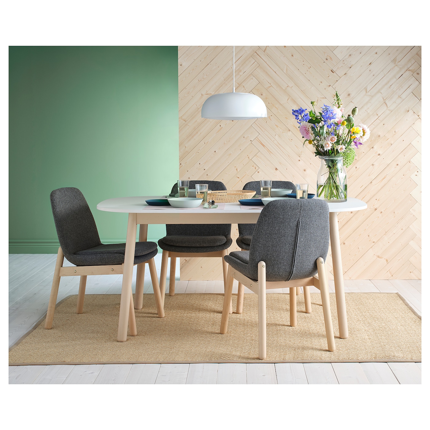 VEDBO dining table white IKEA