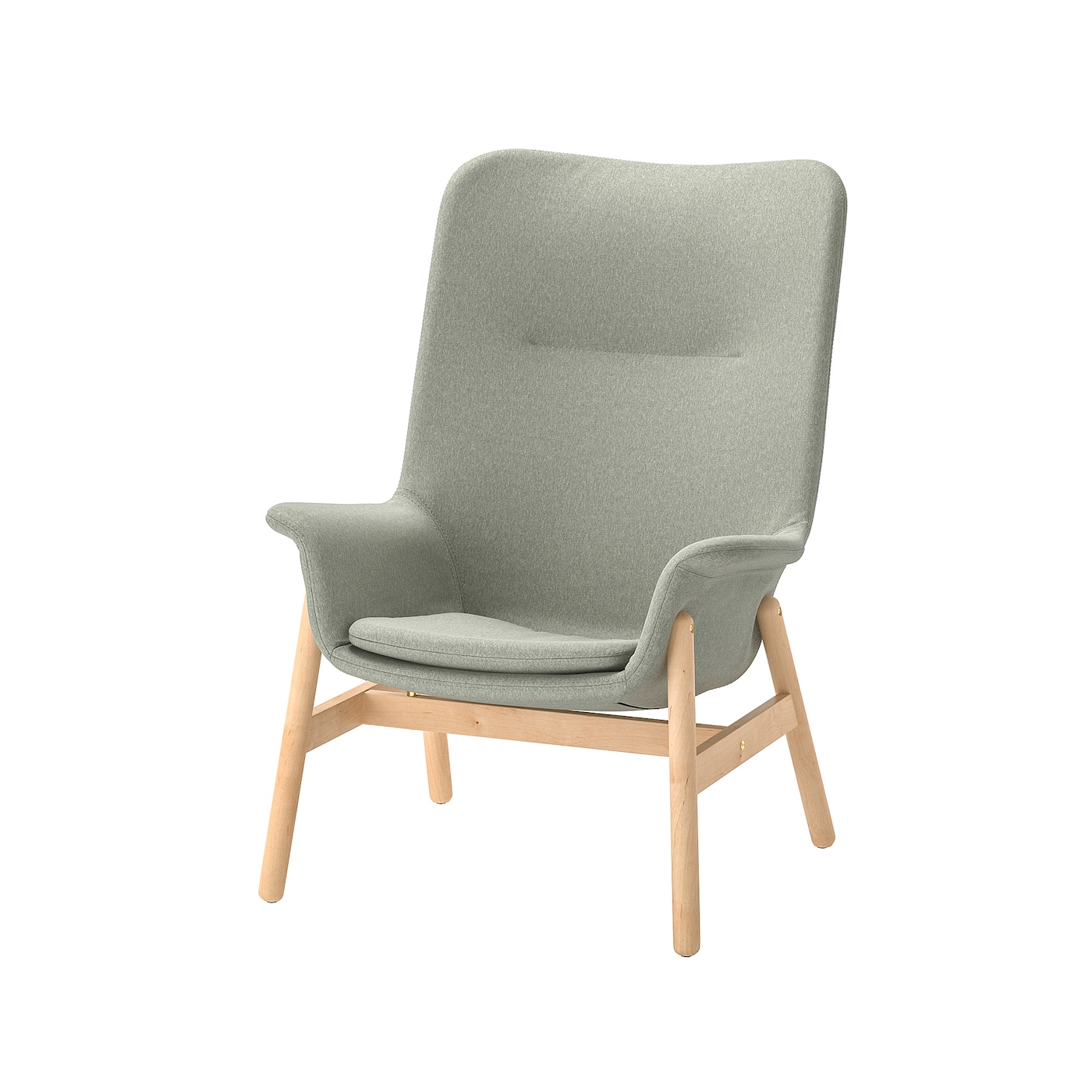 VEDBO high-back armchair Gunnared light green - IKEA