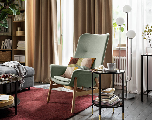 VEDBO armchair Gunnared light green - IKEA