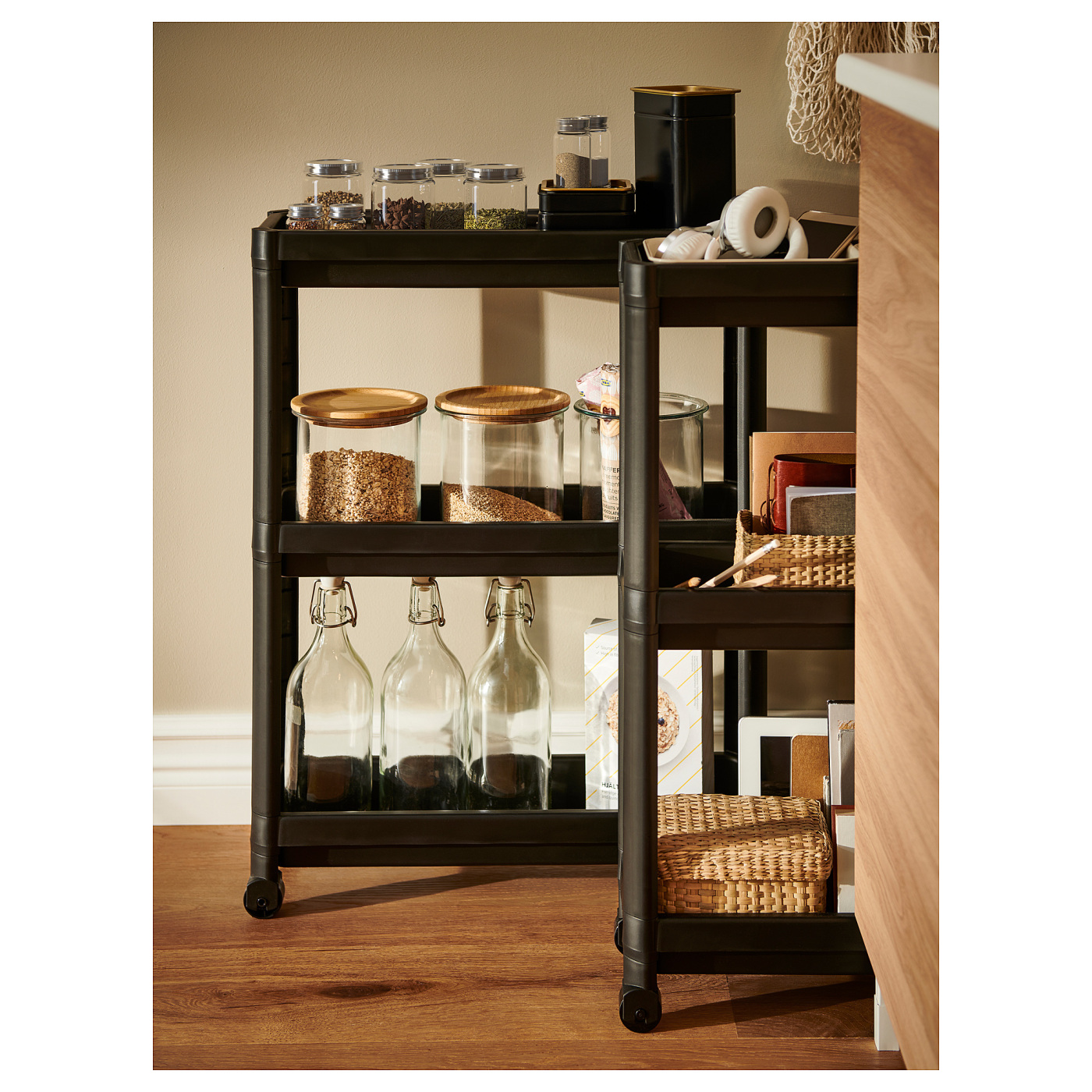 VESKEN trolley black - IKEA