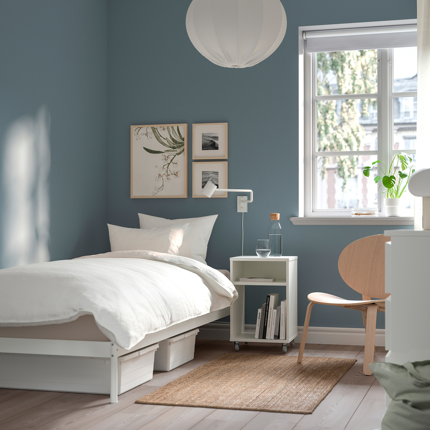 VEVELSTAD bed frame white - IKEA