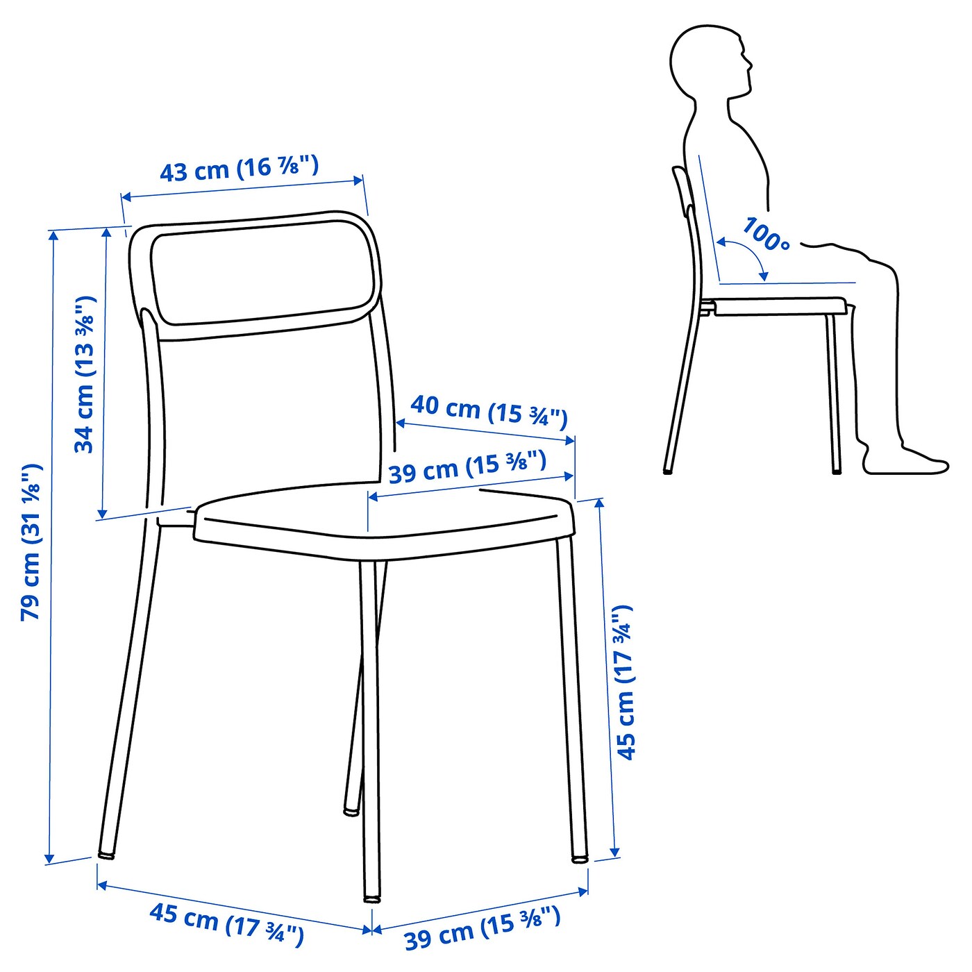 VIHALS chair white - IKEA