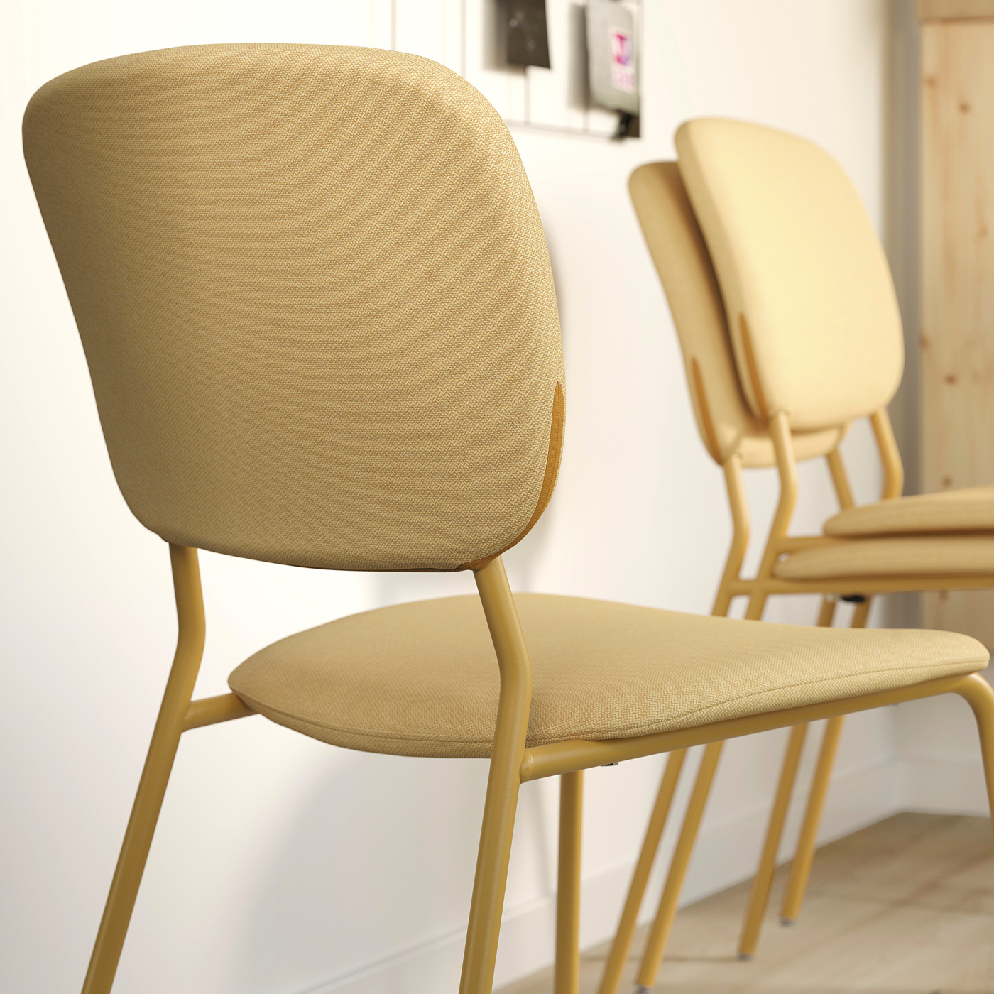 VIHALS chair yellow/Tibbleby yellow - IKEA