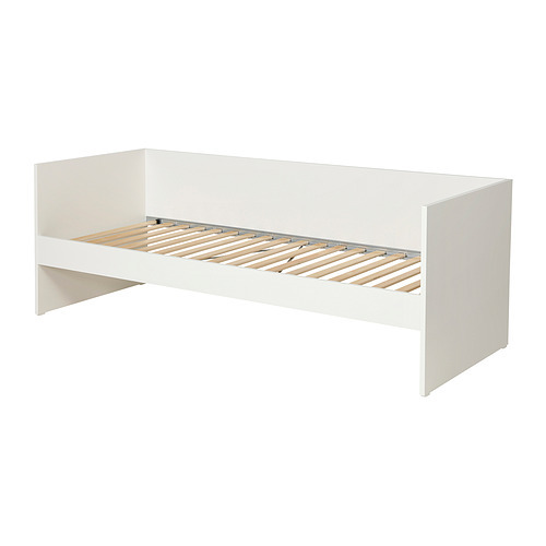 SNIGLAR bed frame with slatted bed base beech - IKEA