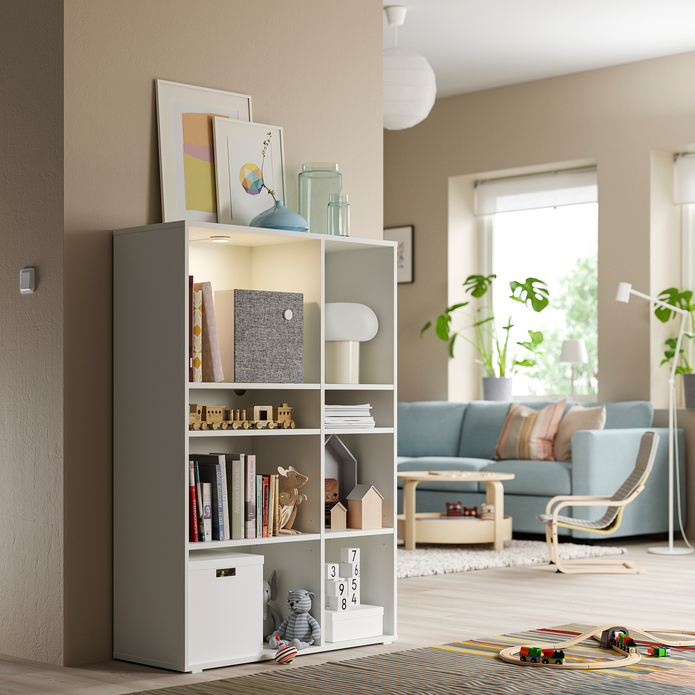 VIHALS shelving unit with 6 shelves white - IKEA