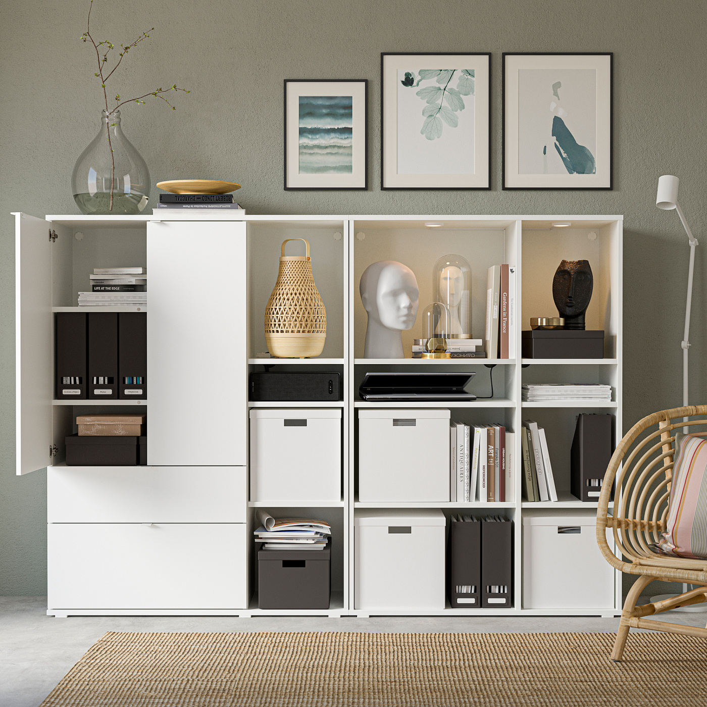 VIHALS storage combination white - IKEA