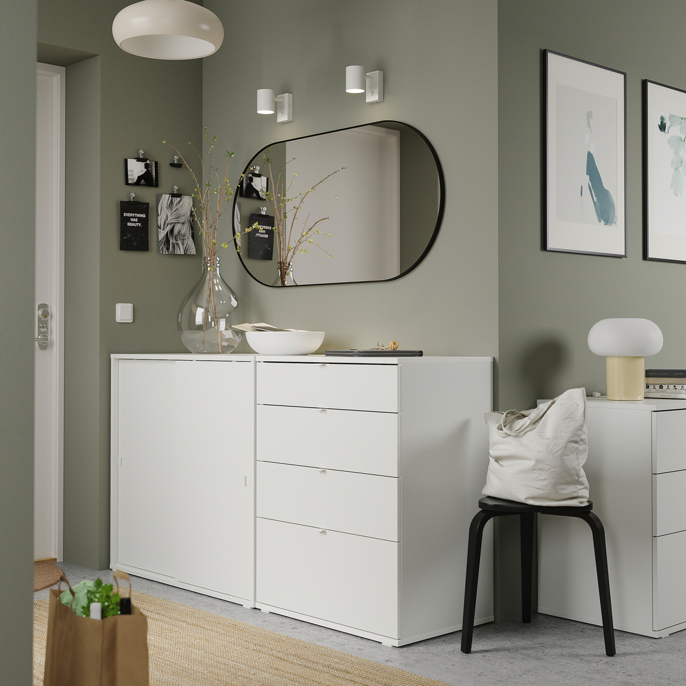 VIHALS storage combination white - IKEA