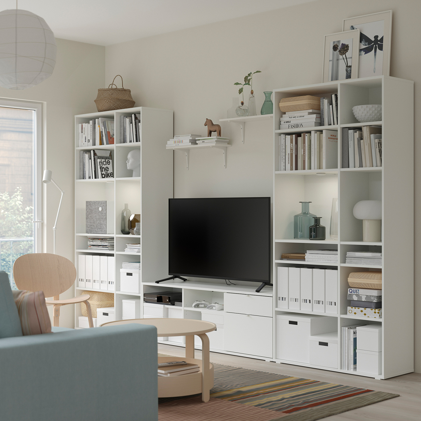VIHALS TV/storage combination white - IKEA
