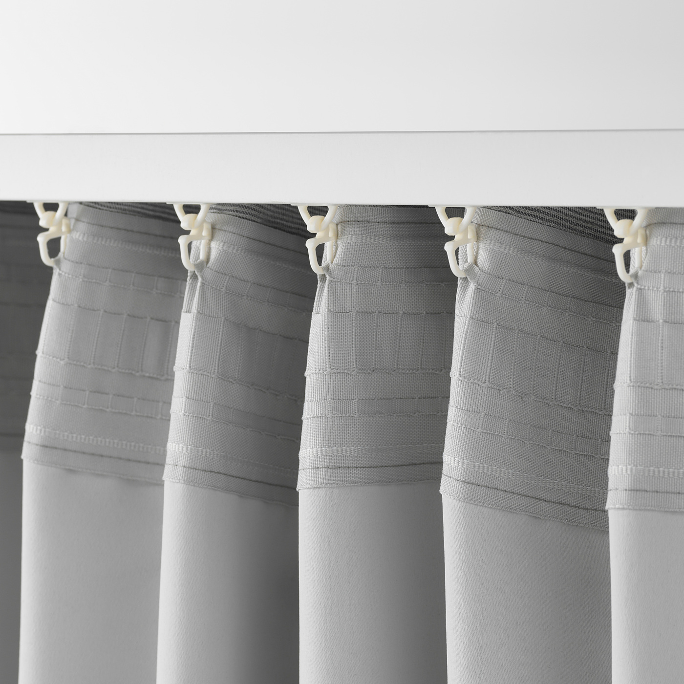VILBORG room darkening curtains, 1 pair grey - IKEA