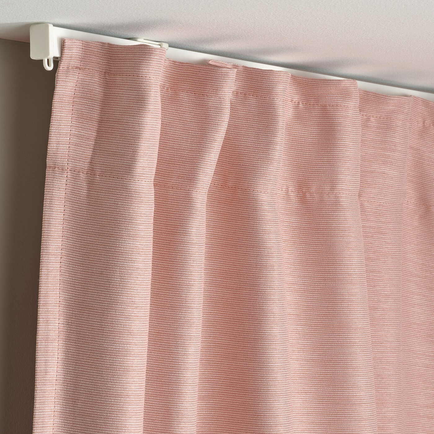 VILBORG room darkening curtains, 1 pair pink/with heading VILBORG room darkening curtains, 1 pair pink/with heading