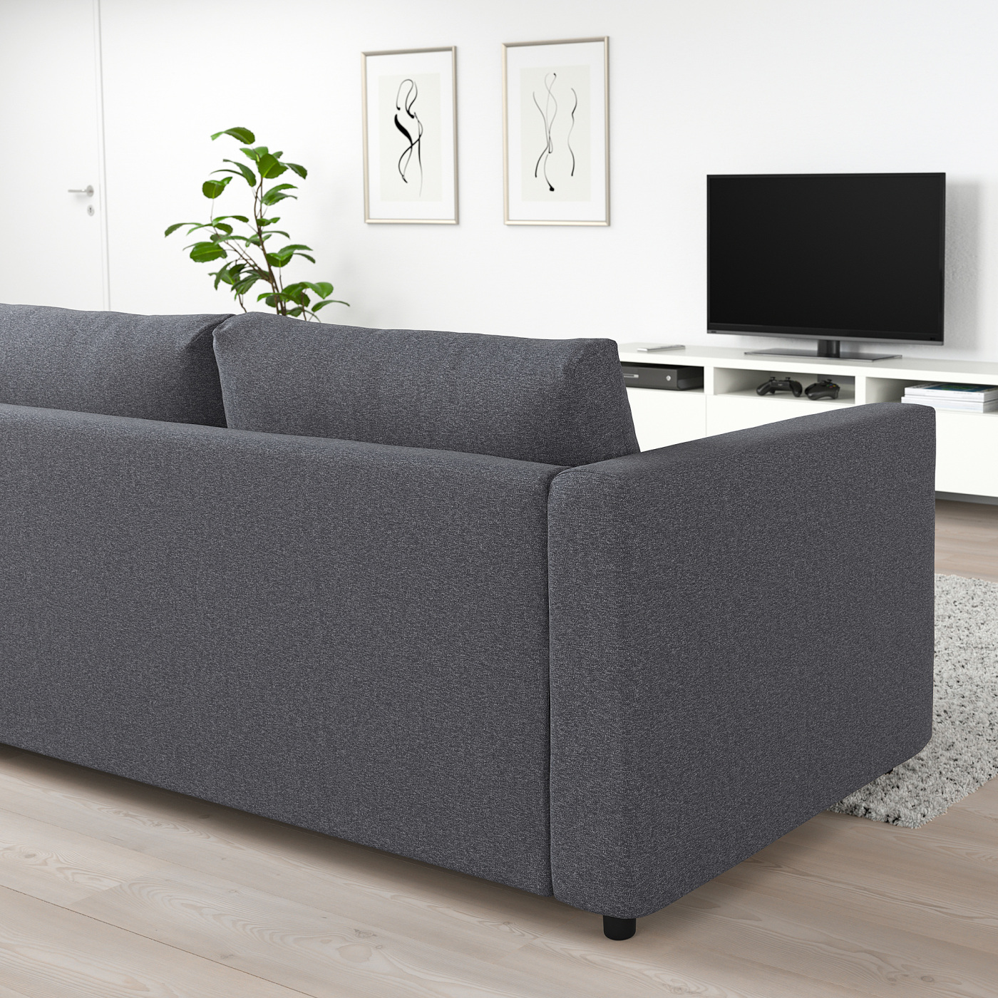 VIMLE 2-seat sofa-bed Gunnared medium grey - IKEA