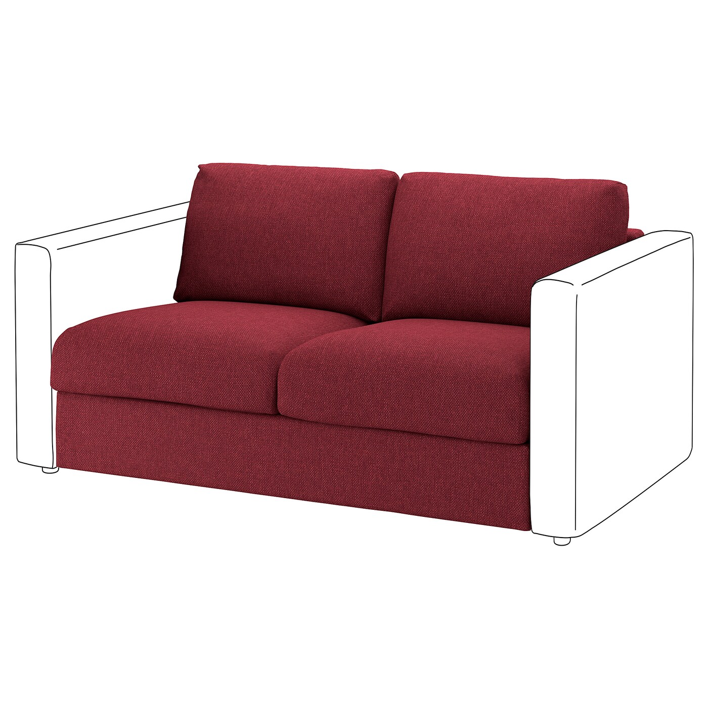 Ikea red futon best sale