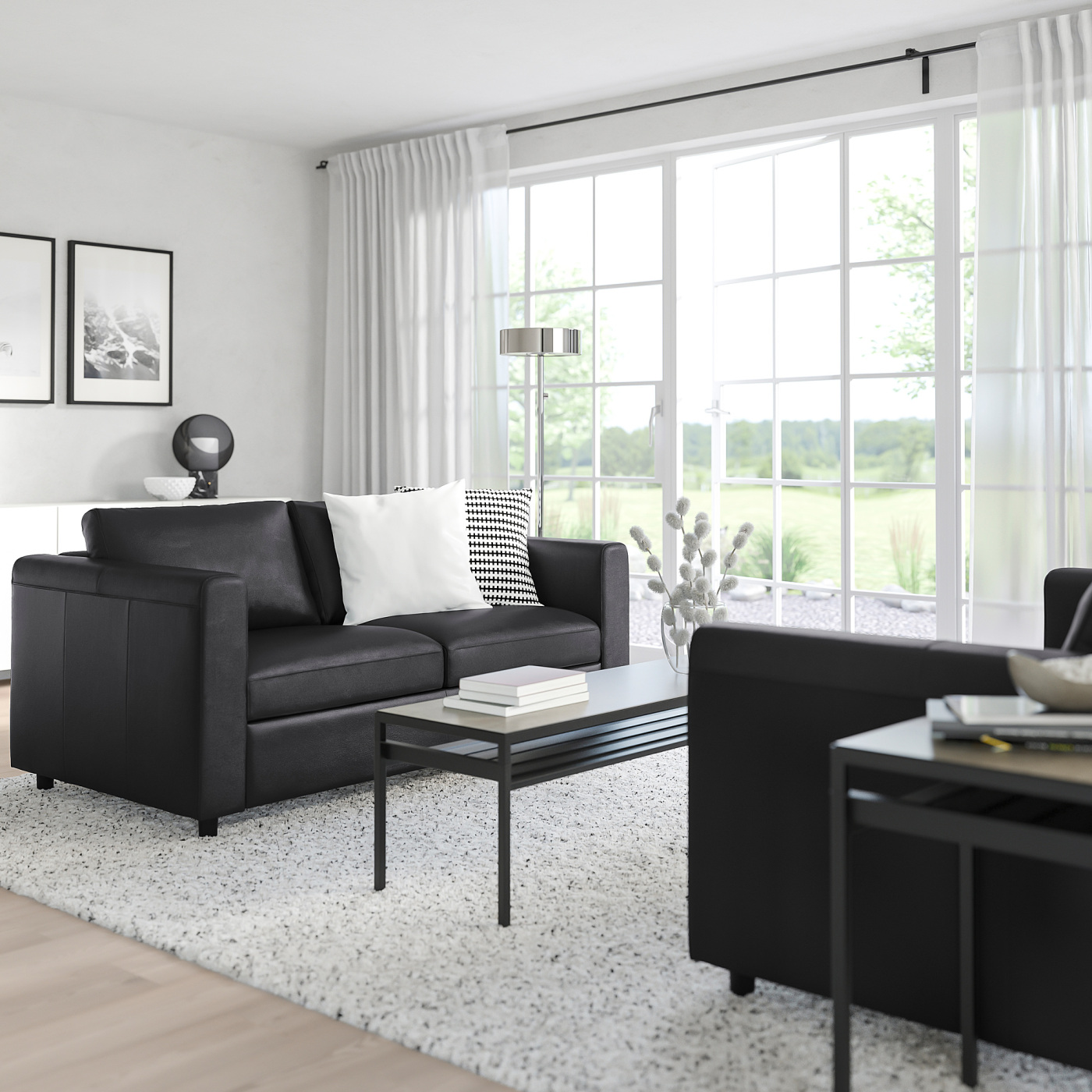 VIMLE 2-seat sofa Grann/Bomstad black - IKEA